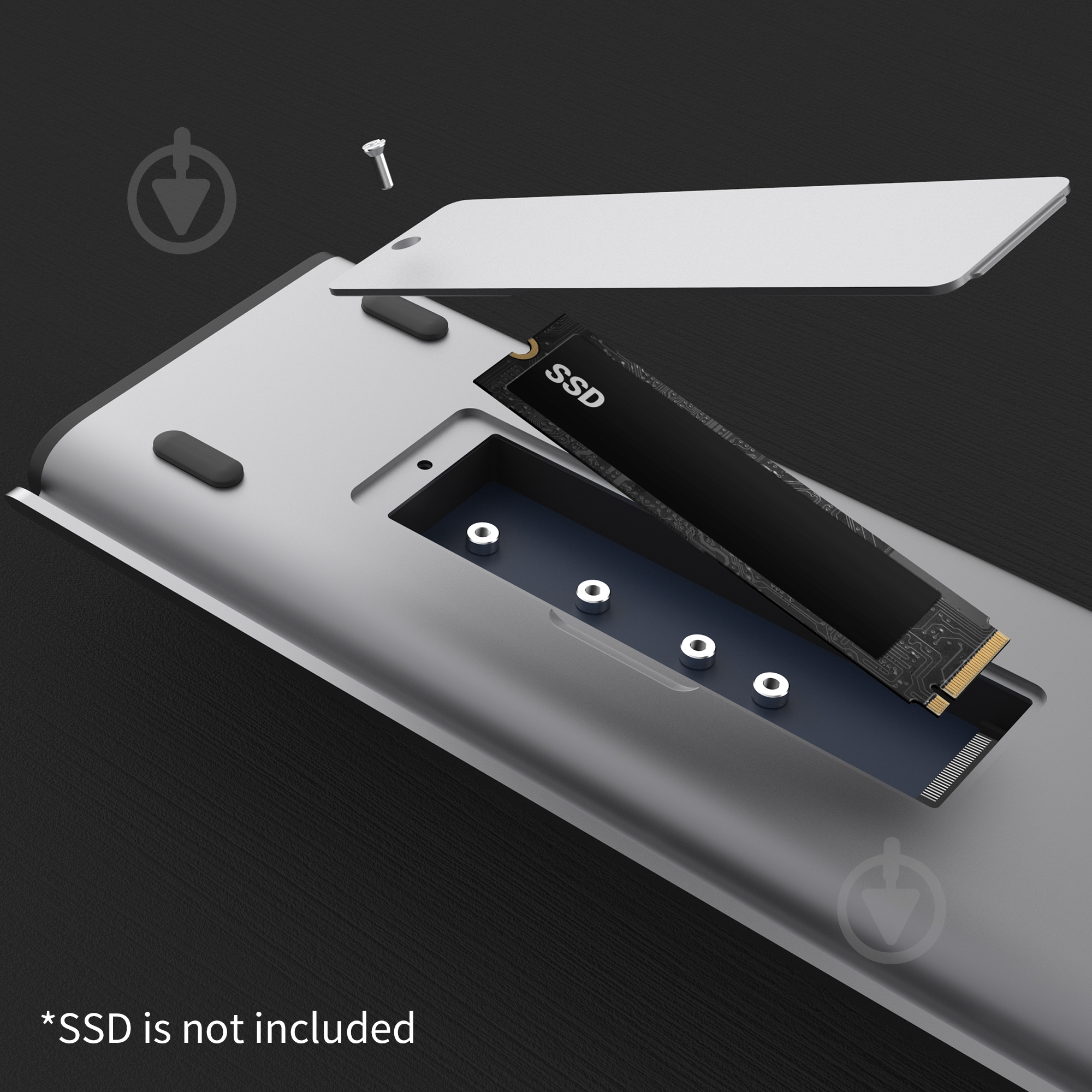 Док-станция J5Create USB-C 10Gbps, 12-в-1 dark grey (JCD552-N) - фото 8