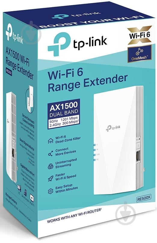 Повторитель сигнала TP-Link AX1500 (RE500X) - фото 3