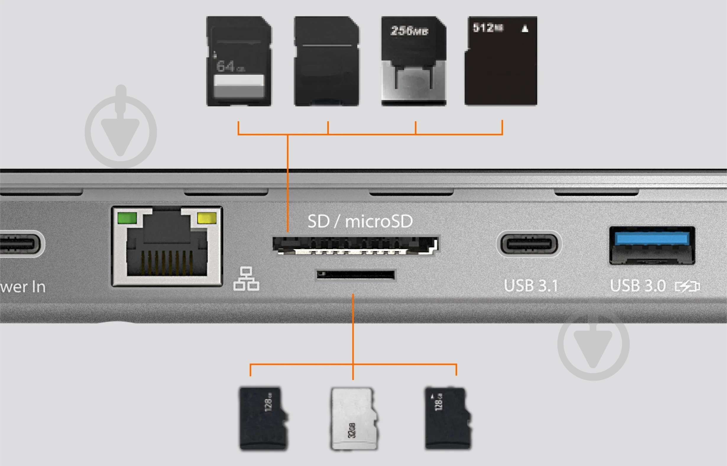 Док-станция J5Create USB-C 10-в-1 dark grey (JCD543P-EN) - фото 7