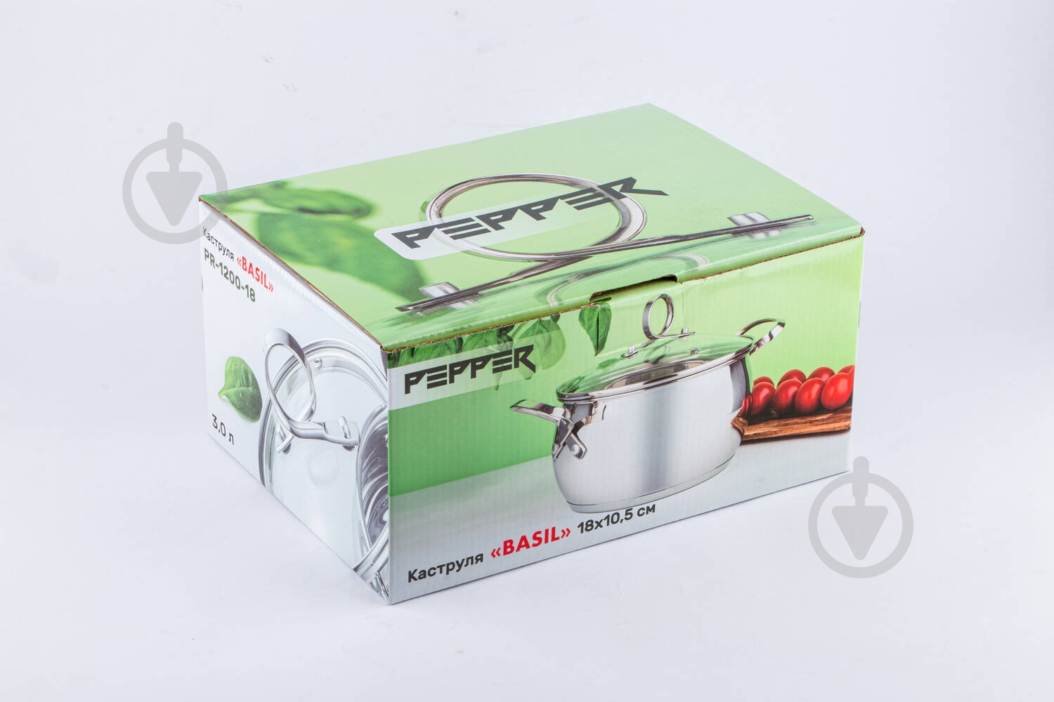 Каструля Pepper PR-1200-16 Basil 16х9,5 см 2,2 л - фото 12