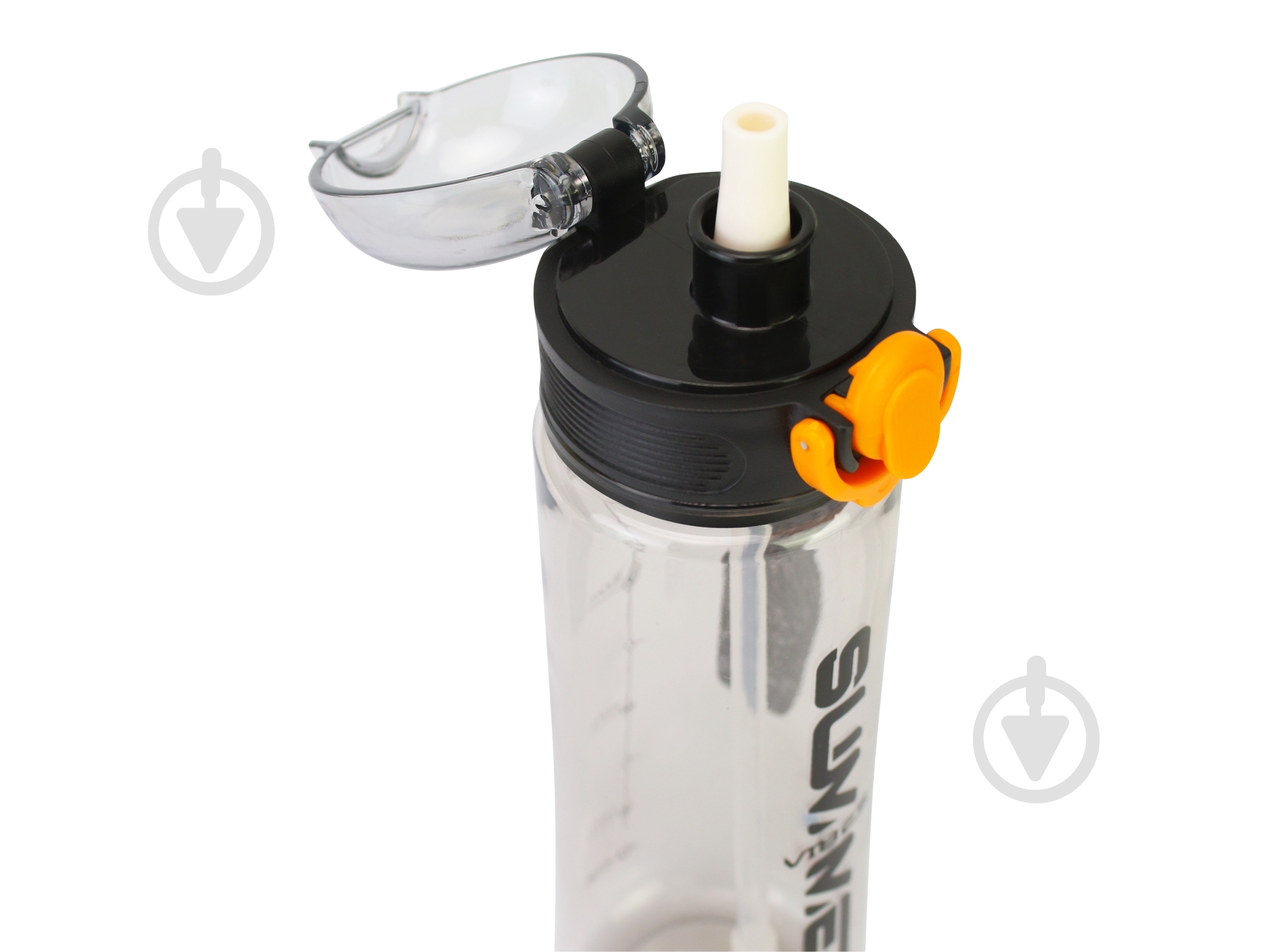 Пляшка для води Optima Straw 500 мл чорна U-1319-01 - фото 2
