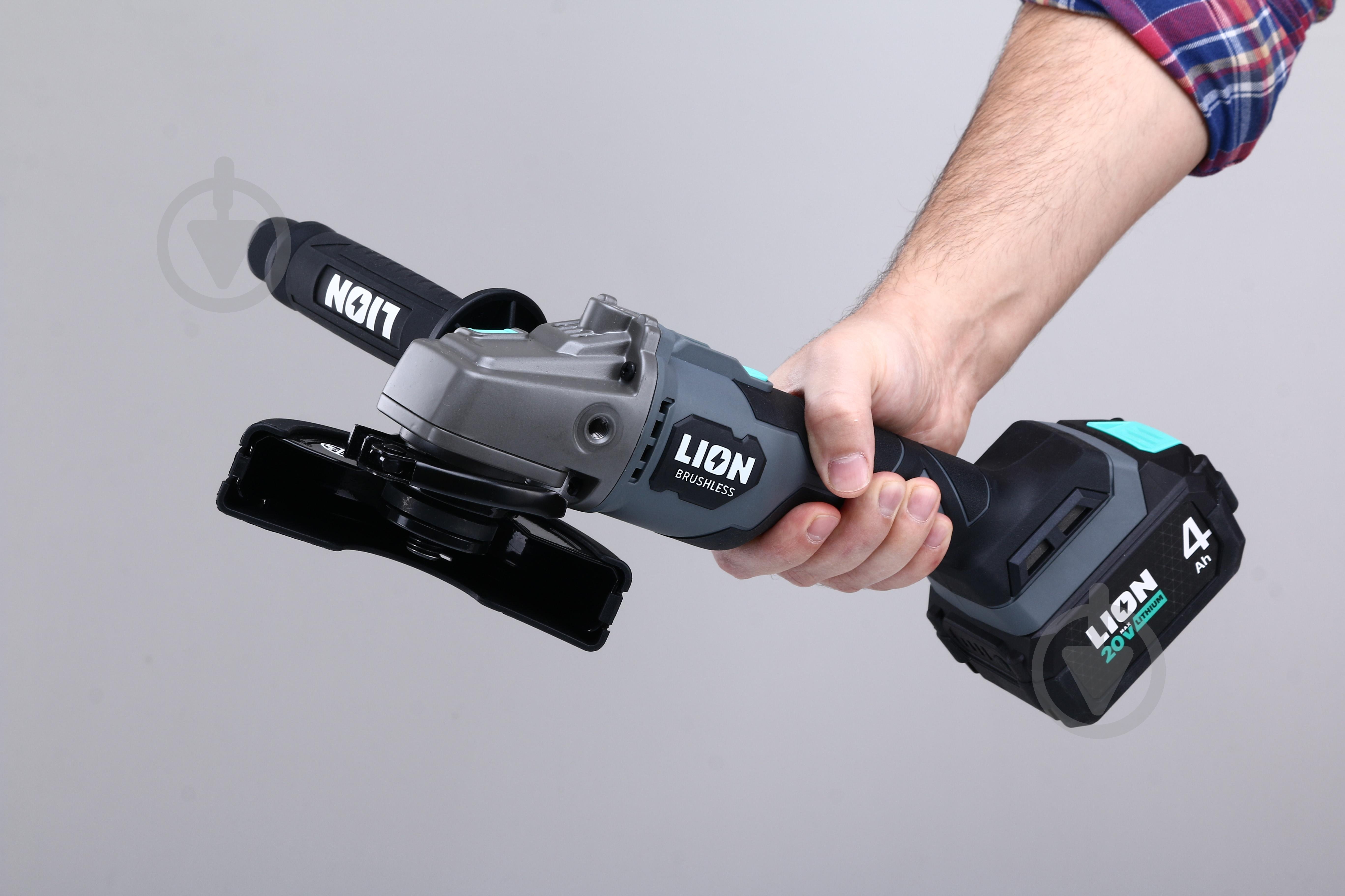 Болгарка (кутова шліфмашина) LION BG1-20BL-125SC - фото 13 Болгарка (кутова шліфмашина) LION BG1-20BL-125SC - фото 13