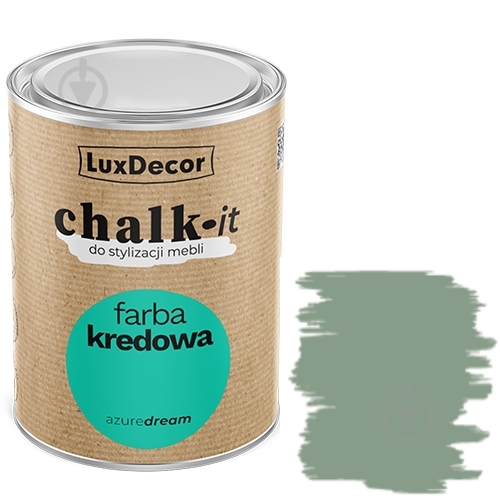 Краска LuxDecor Chalk-it pistachio мат 0,125 л - фото 1 Краска LuxDecor Chalk-it pistachio мат 0,125 л - фото 1