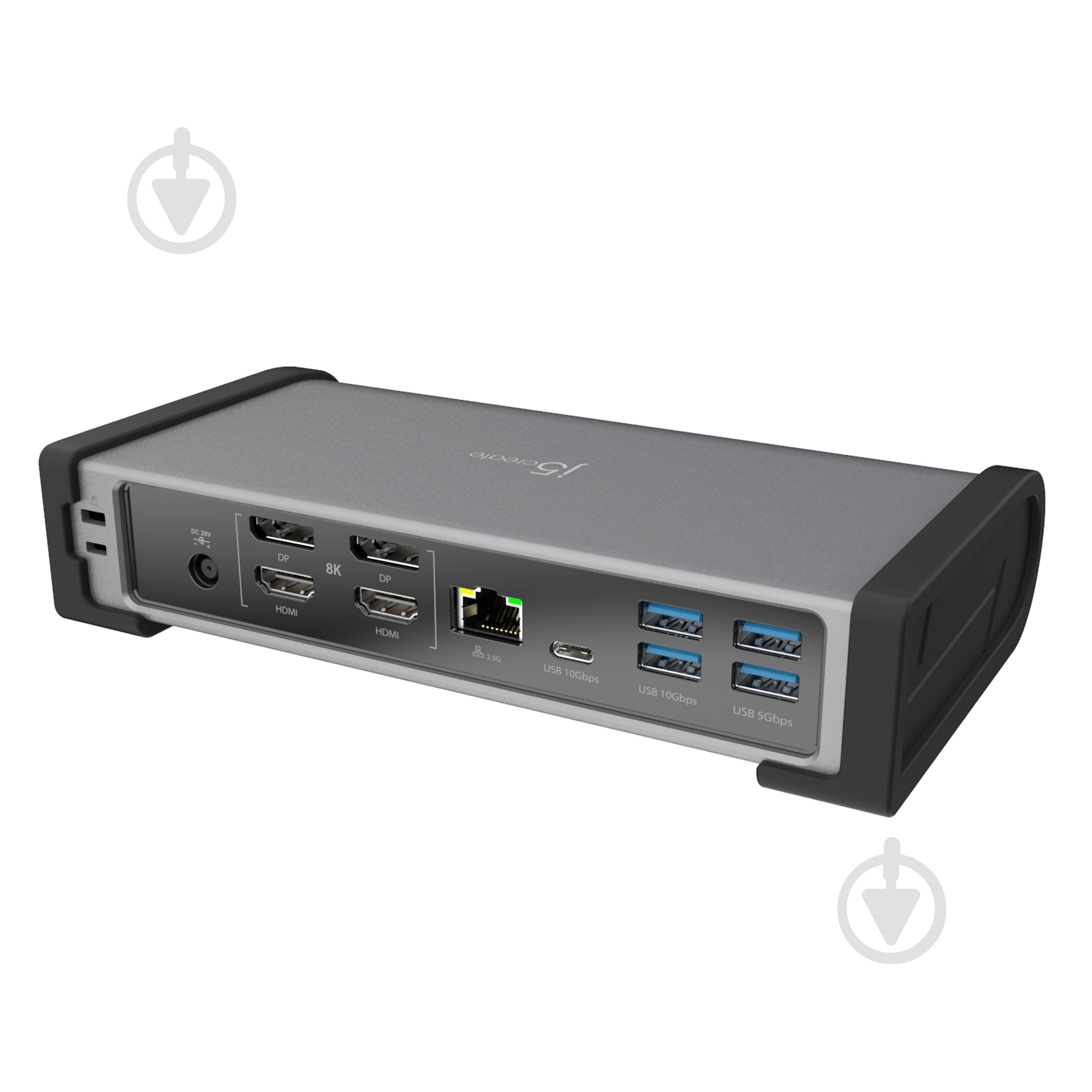 Док-станція J5Create USB-C 15-в-1 dark grey (JTD568-EN) - фото 2