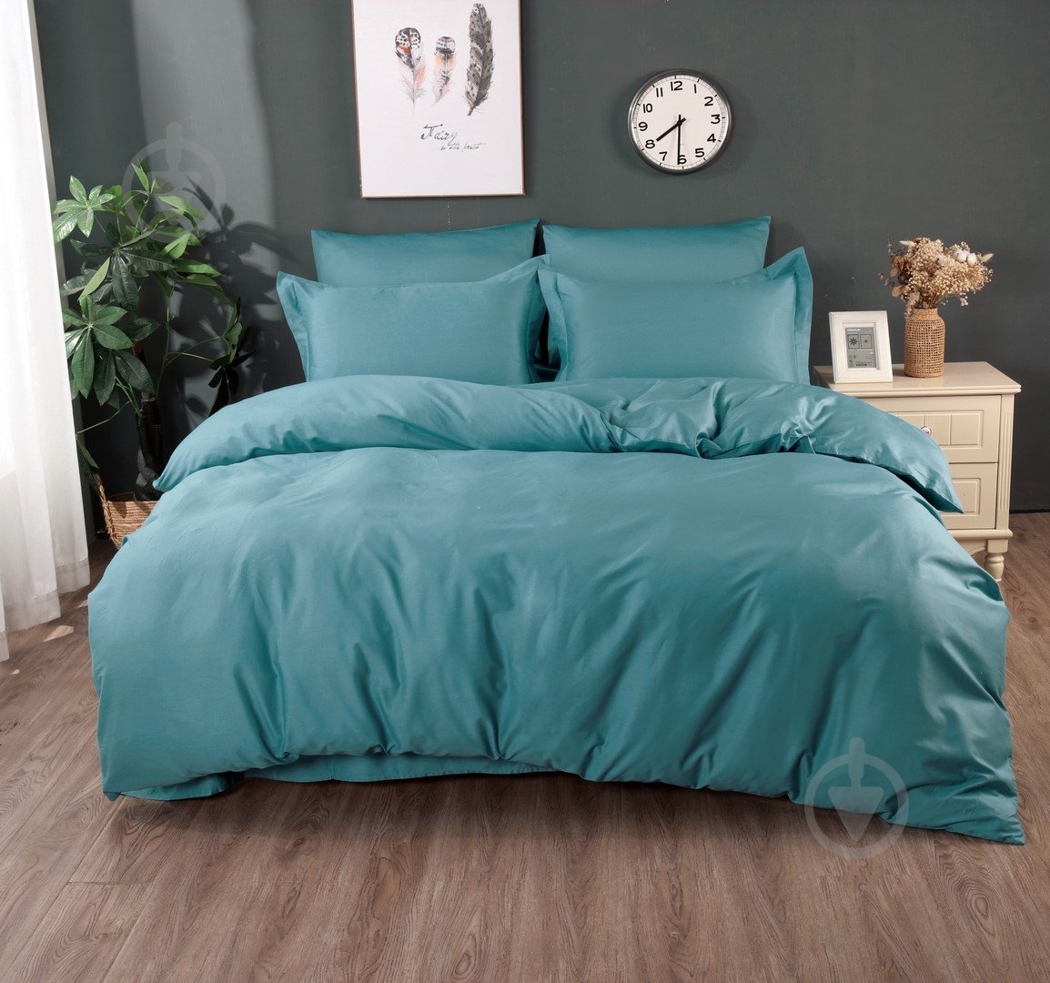 Комплект постельного белья LAGOON - 1,5 зеленый Word of Dream - фото 3 Комплект постельного белья LAGOON - 1,5 зеленый Word of Dream - фото 3