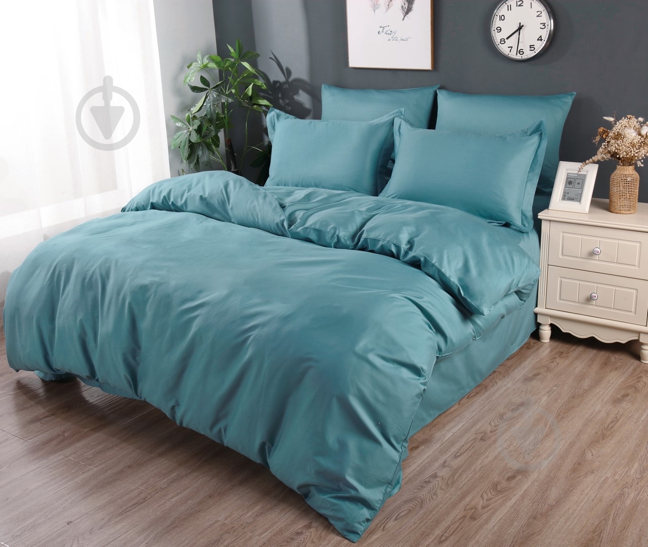 Комплект постельного белья LAGOON - 1,5 зеленый Word of Dream - фото 2 Комплект постельного белья LAGOON - 1,5 зеленый Word of Dream - фото 2