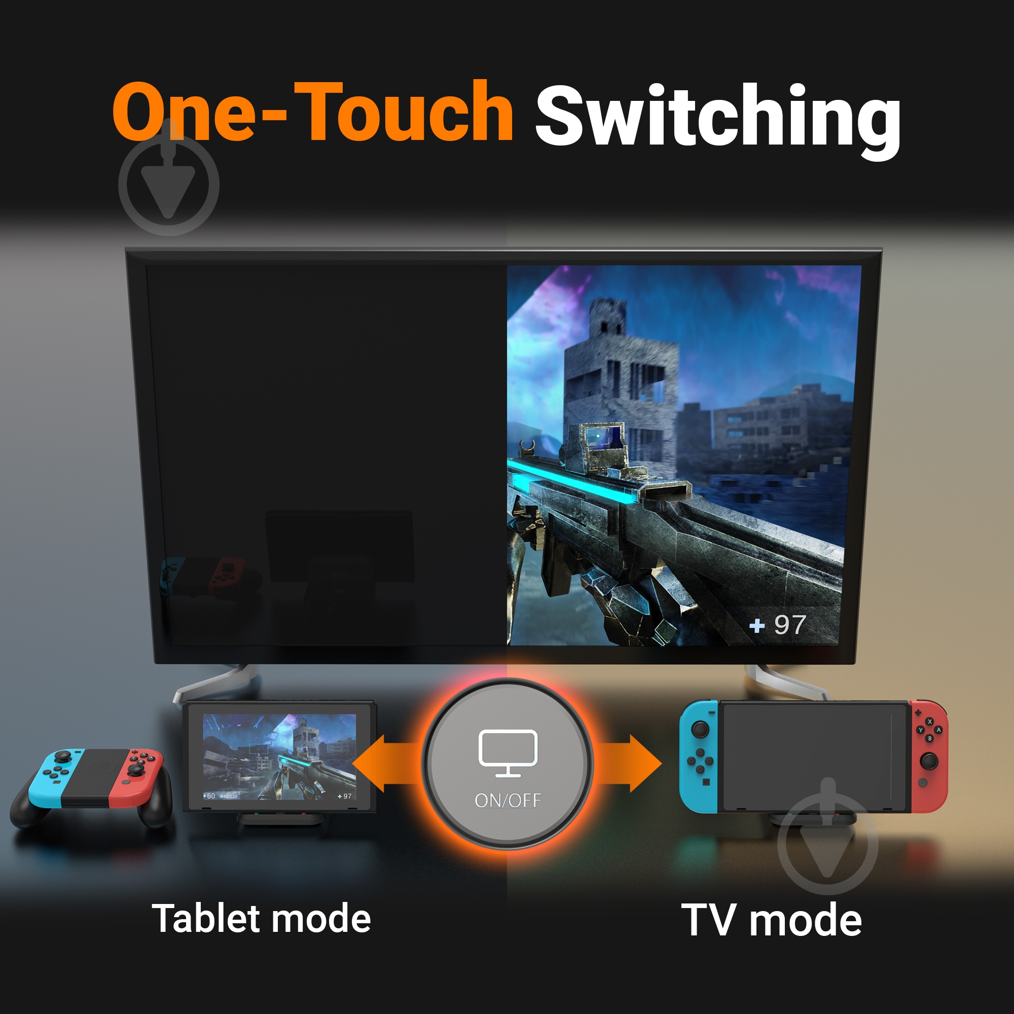 Док-станция J5Create Nintendo Switch (HDMI/PD/USB-A/USB-C/LAN) black (JCD620-N) - фото 7
