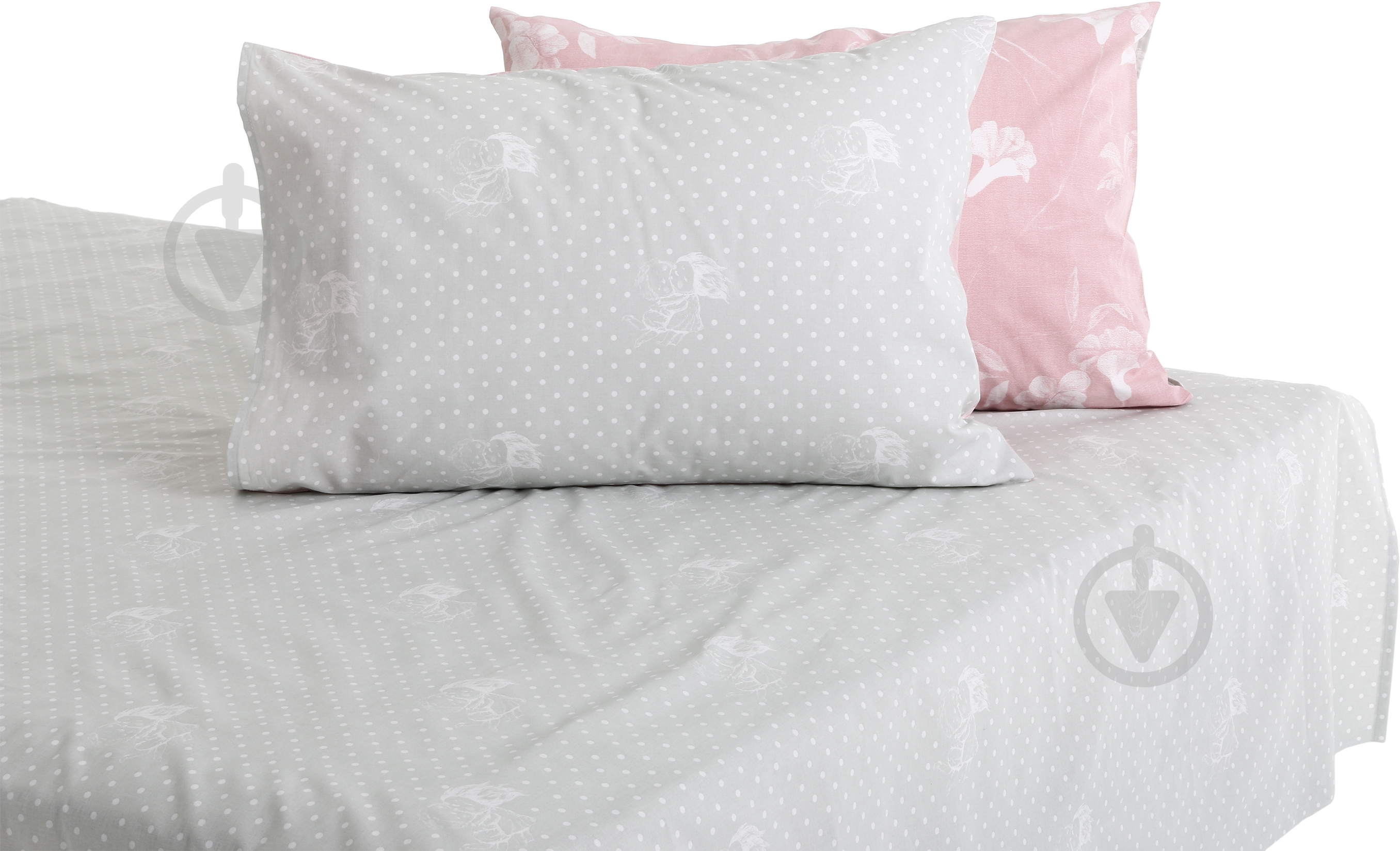 Комплект постельного белья Любовь 2 серый Gapchinska - фото 4