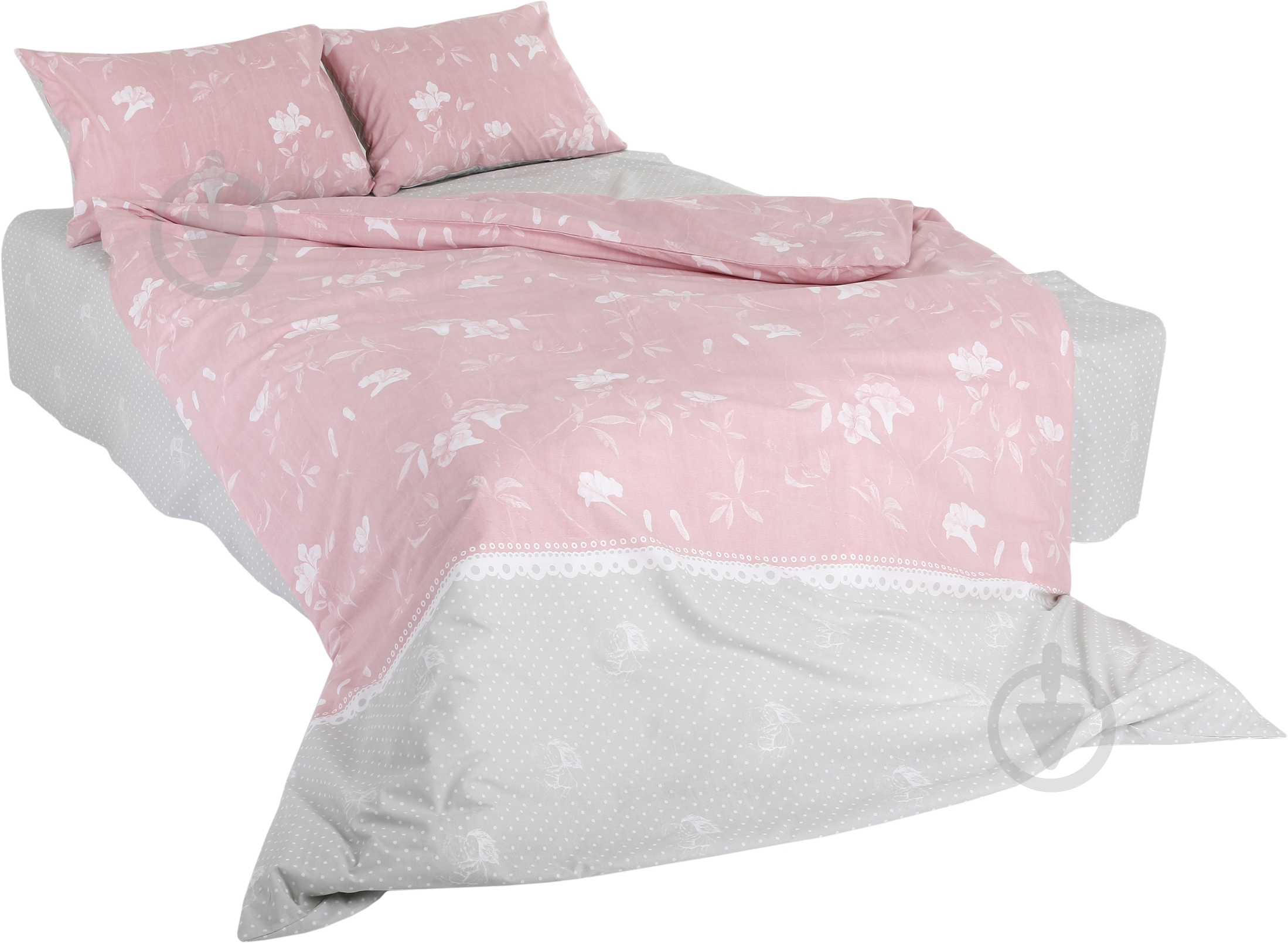 Комплект постельного белья Любовь 2 серый Gapchinska - фото 1