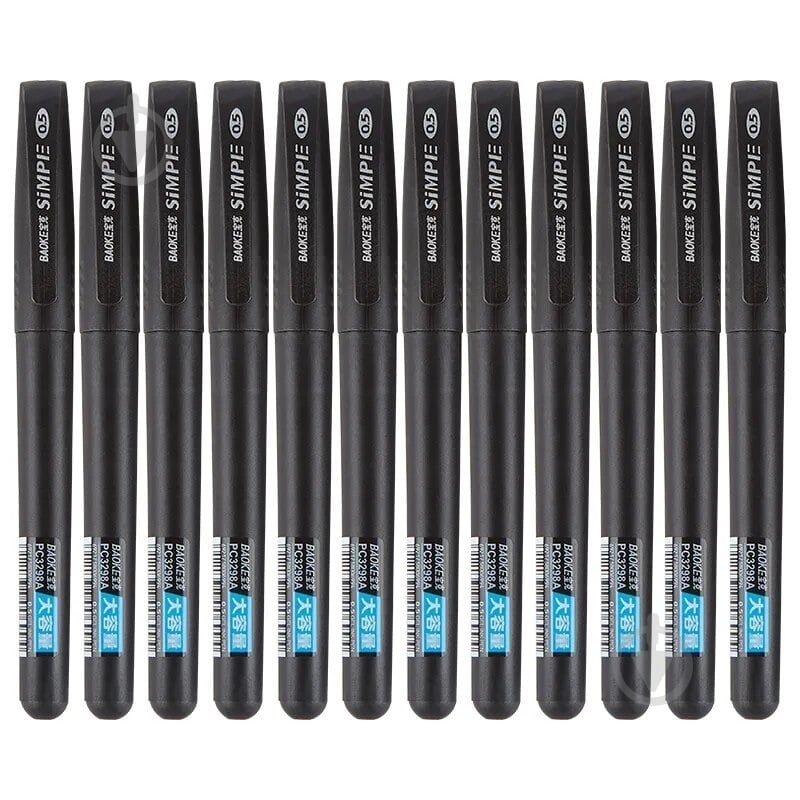 Ручка гелевая Baoke 0,5 мм черная Simple (PC3298A-black) - фото 1 Ручка гелевая Baoke 0,5 мм черная Simple (PC3298A-black) - фото 1