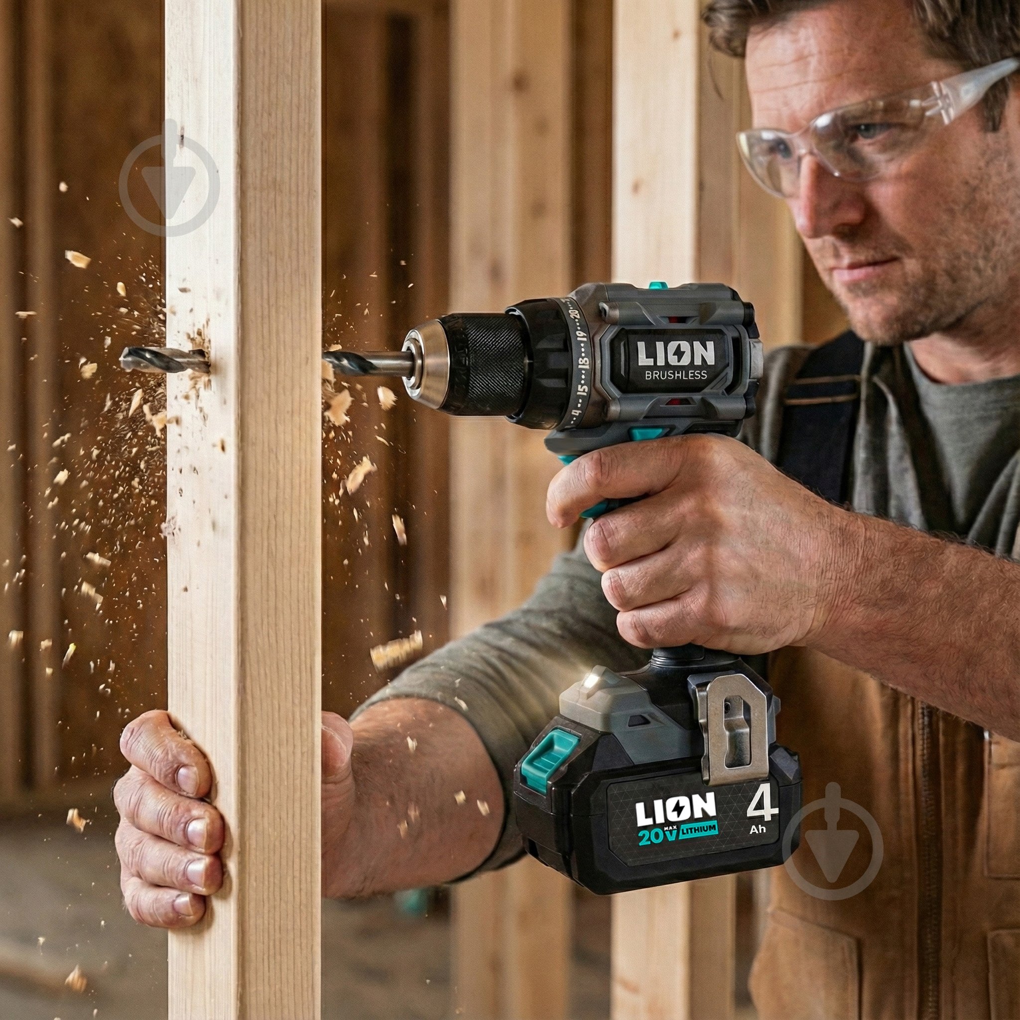 Шуруповерт акумуляторний LION BD2-20BL-60NM - фото 14 Шуруповерт акумуляторний LION BD2-20BL-60NM - фото 14