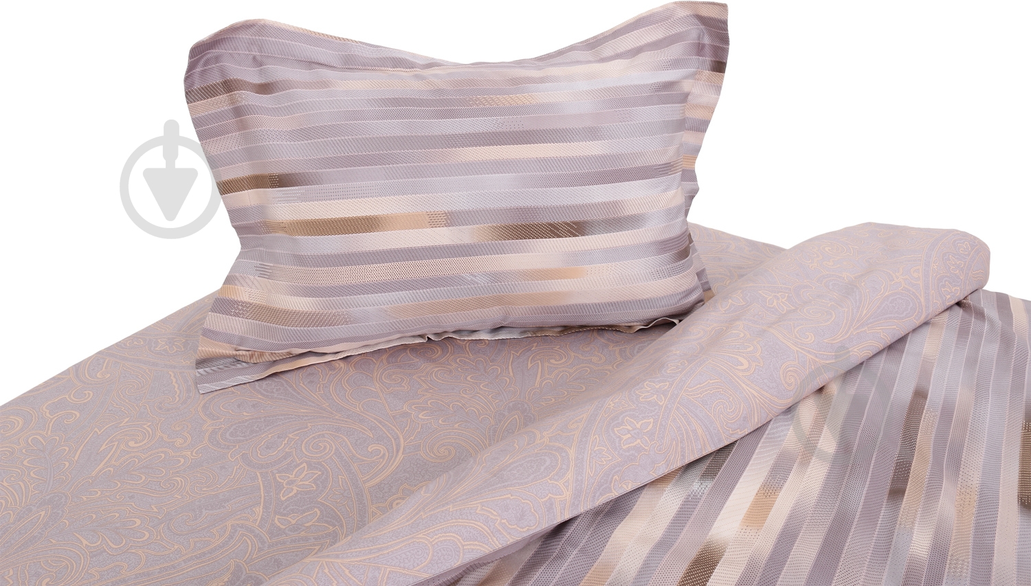 Комплект постельного белья Dusk 2,0 бежево-серый La Nuit - фото 3