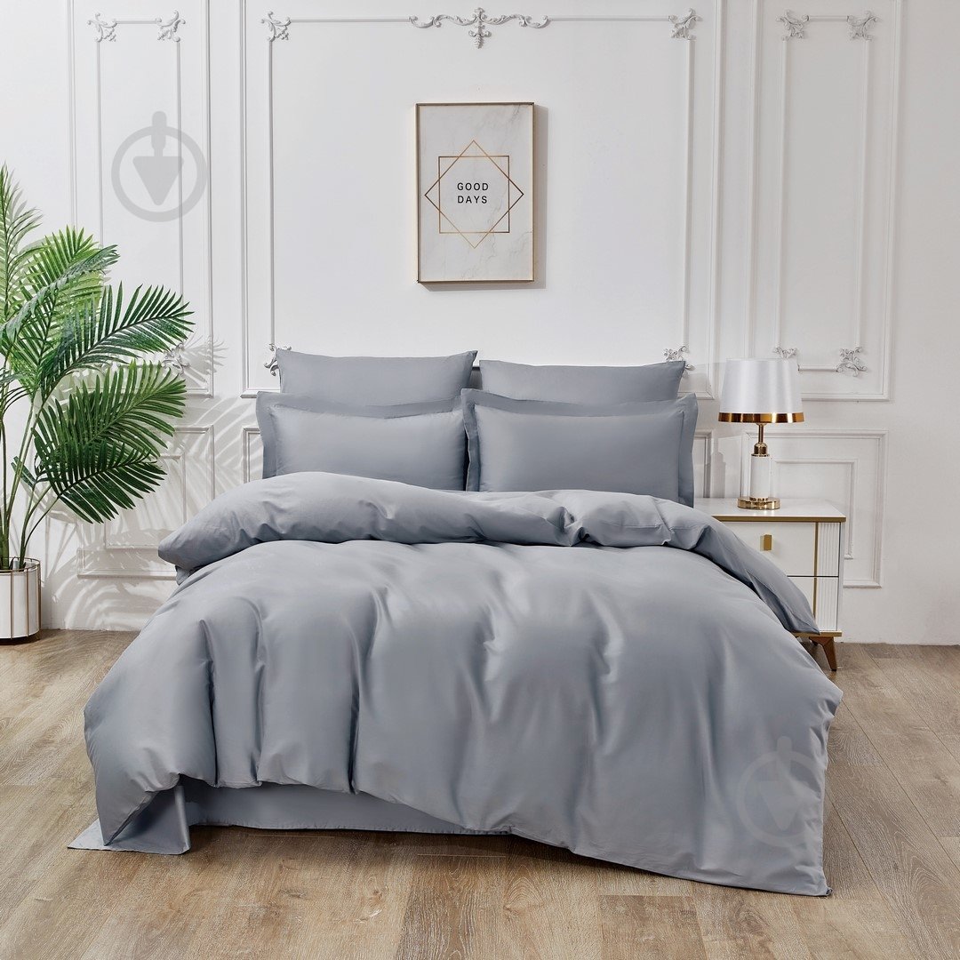 Комплект постільної білизни Mirage Gray-1,5 сірий Word of Dream - фото 1 Комплект постільної білизни Mirage Gray-1,5 сірий Word of Dream - фото 1