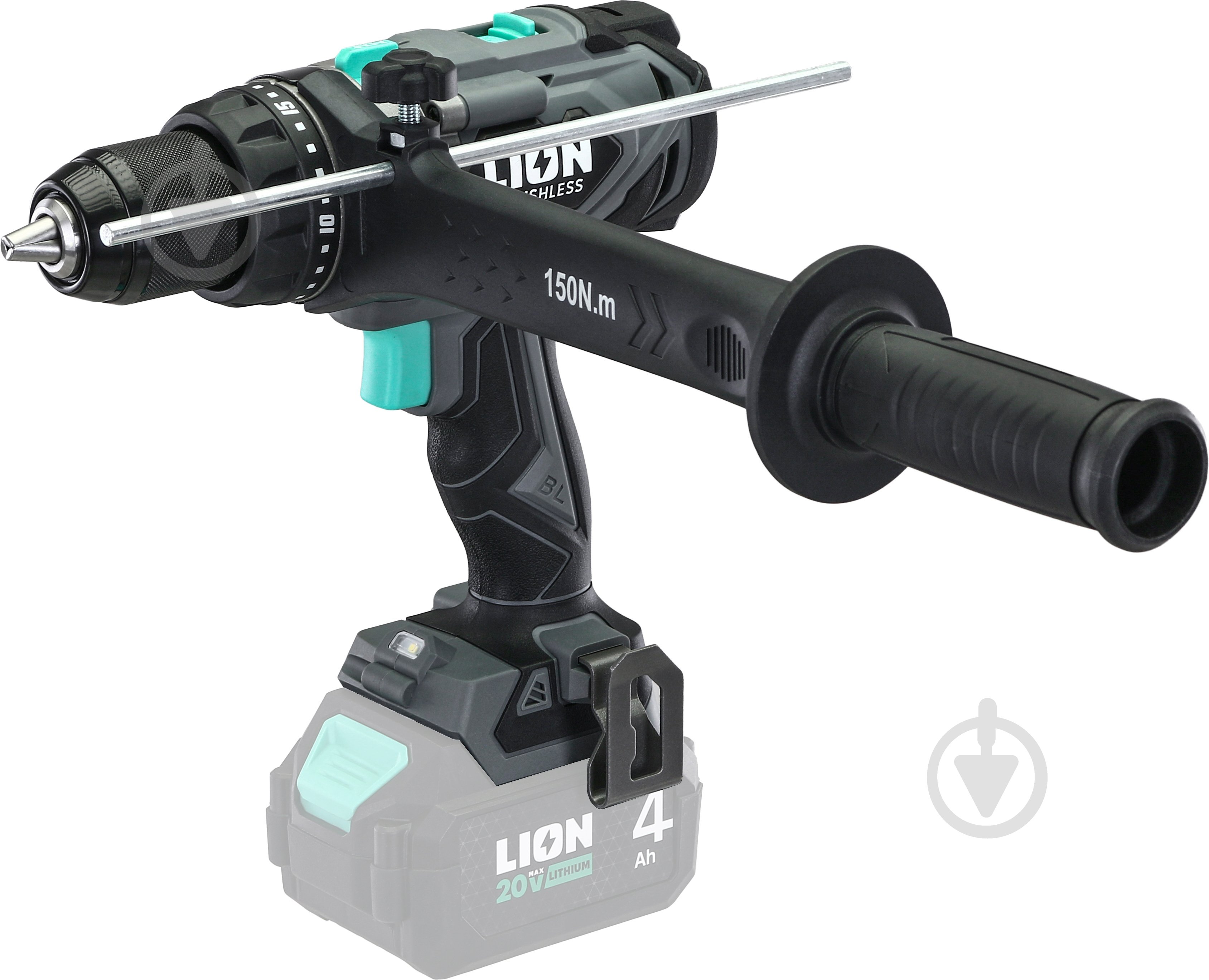 Шуруповерт ударный аккумуляторный LION BD4-20BL-150NM - фото 1