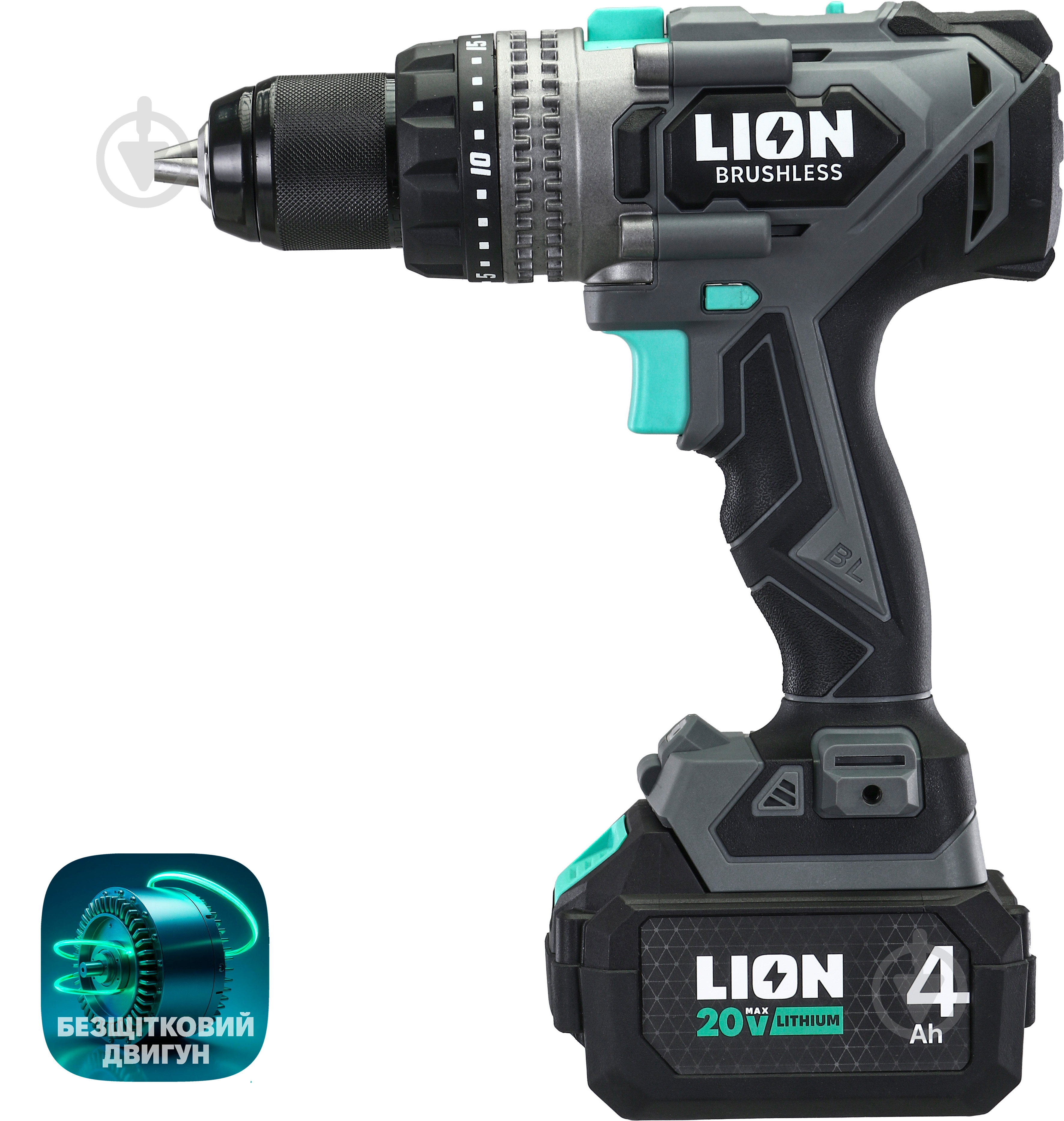 Шуруповерт ударный аккумуляторный LION BD4-20BL-150NM - фото 4