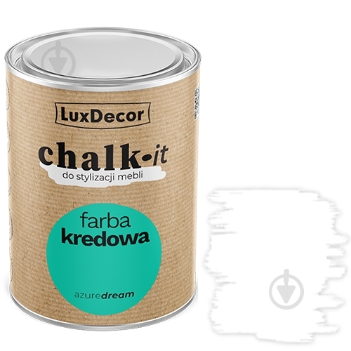 Краска LuxDecor Chalk-it pure white мат 0,125 л - фото 1