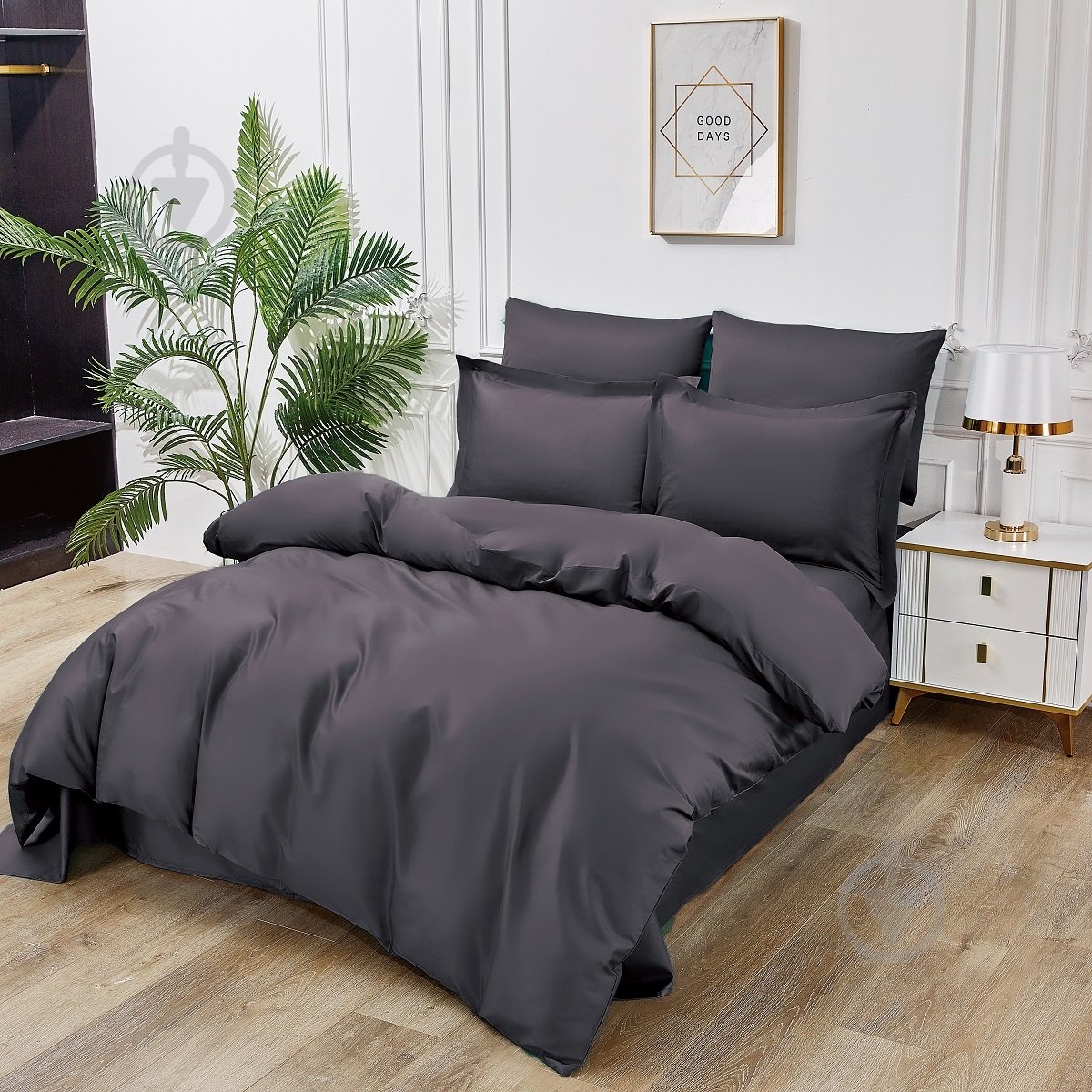 Комплект постельного белья After Midnight-1,5 черный Word of Dream - фото 5 Комплект постельного белья After Midnight-1,5 черный Word of Dream - фото 5