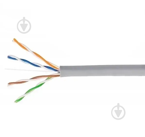 Кабель комп'ютерний ЕМТ FTP/UTP 8x0,5 UTP Сat.5e 4x2x(0,5) обміднений алюміній CCA - фото 1 Кабель комп'ютерний ЕМТ FTP/UTP 8x0,5 UTP Сat.5e 4x2x(0,5) обміднений алюміній CCA - фото 1