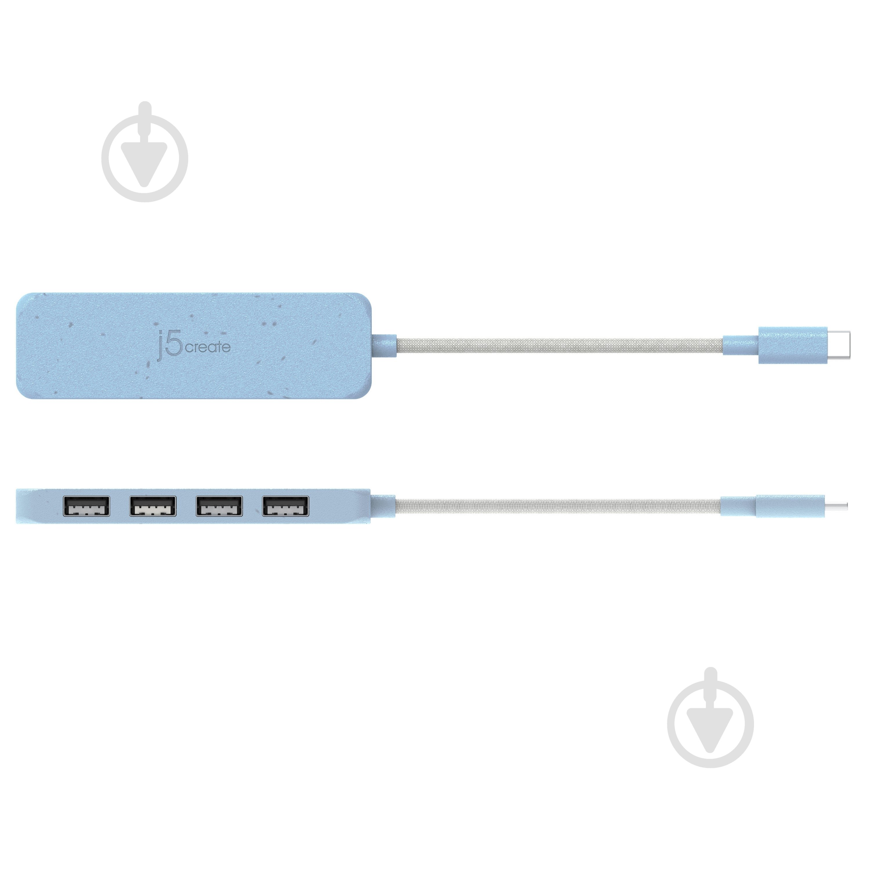 USB-хаб J5Create JCH341EC-N, USB 3.2, 10Gbps, USB-С на 4 USB-A - фото 4 USB-хаб J5Create JCH341EC-N, USB 3.2, 10Gbps, USB-С на 4 USB-A - фото 4