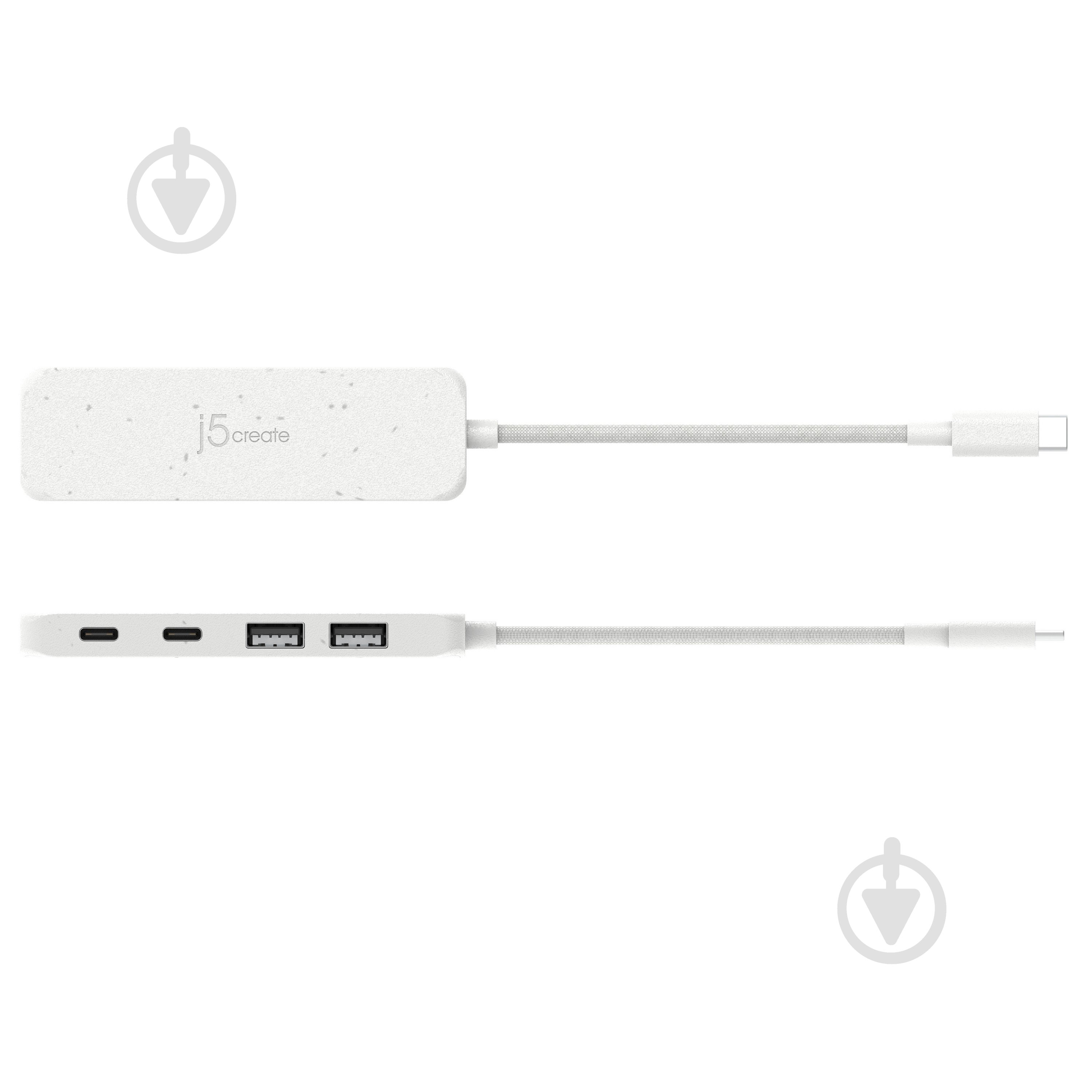 USB-хаб J5Create JCH342EW-N, USB 3.2, 10Gbps, USB-С на 2 USB-A/2 USB-С - фото 4 USB-хаб J5Create JCH342EW-N, USB 3.2, 10Gbps, USB-С на 2 USB-A/2 USB-С - фото 4