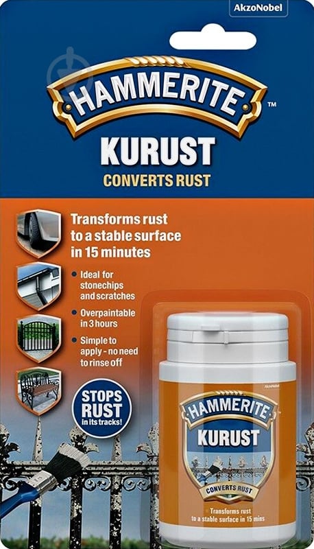 Преобразователь ржавчины KURUST Hammerite 0,09 л - фото 1