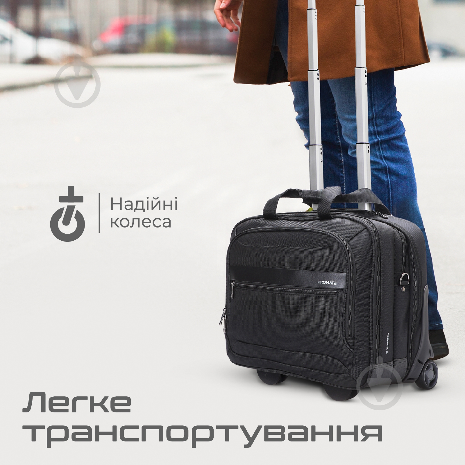 Сумка для ноутбука Promate 16" black (persona-tr) - фото 2 Сумка для ноутбука Promate 16" black (persona-tr) - фото 2