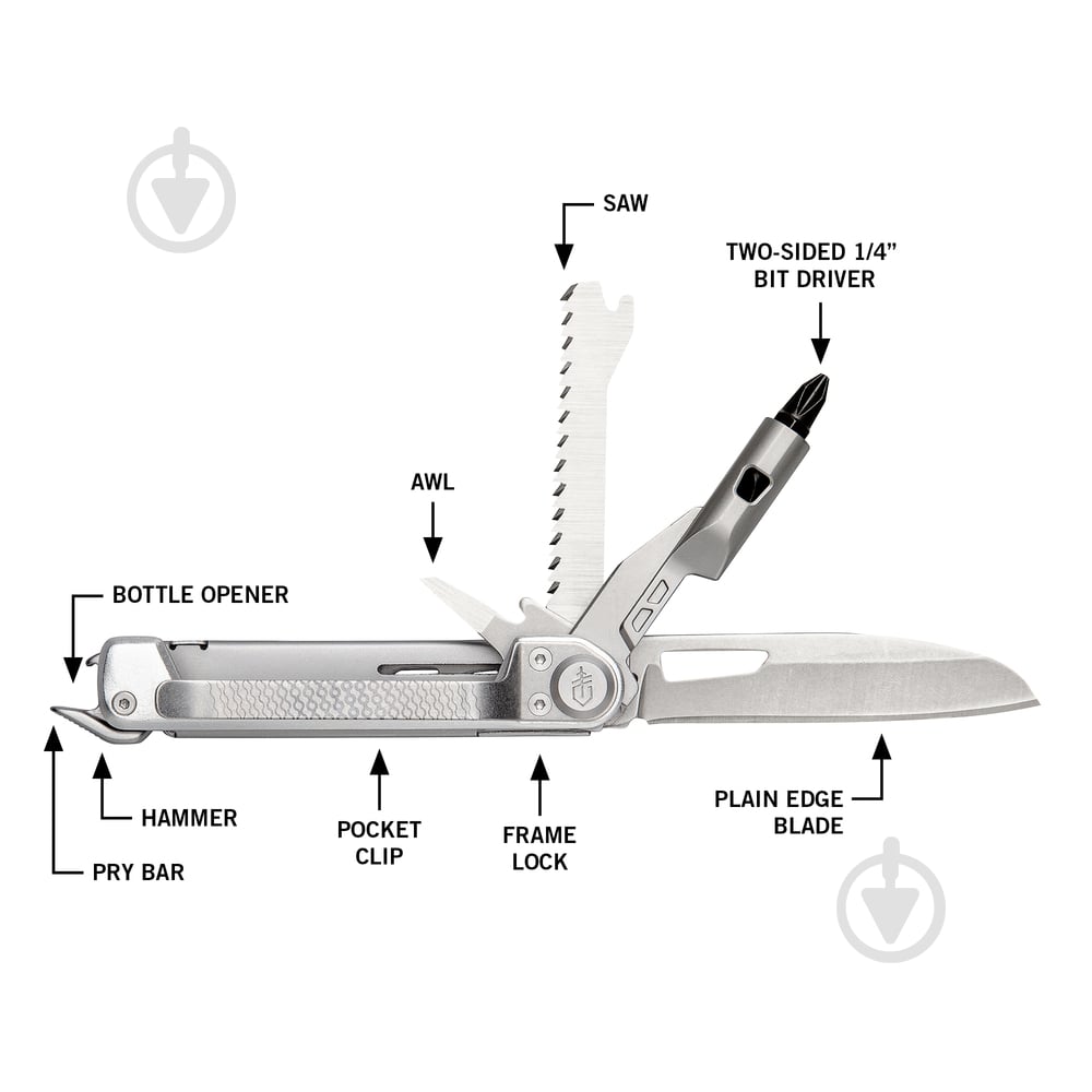 Мультитул Fiskars Armbar Trade 16L Box SLVR 1064416 - фото 2