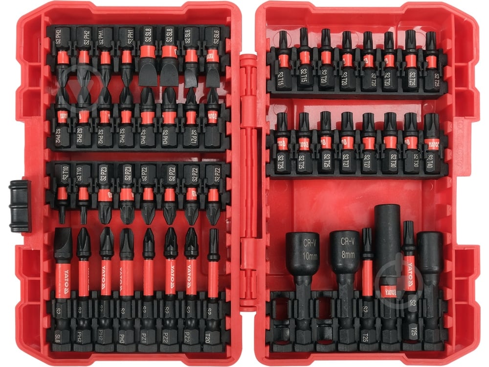 Набір насадок YATO 54 шт. YT-04617 - фото 1 Набір насадок YATO 54 шт. YT-04617 - фото 1