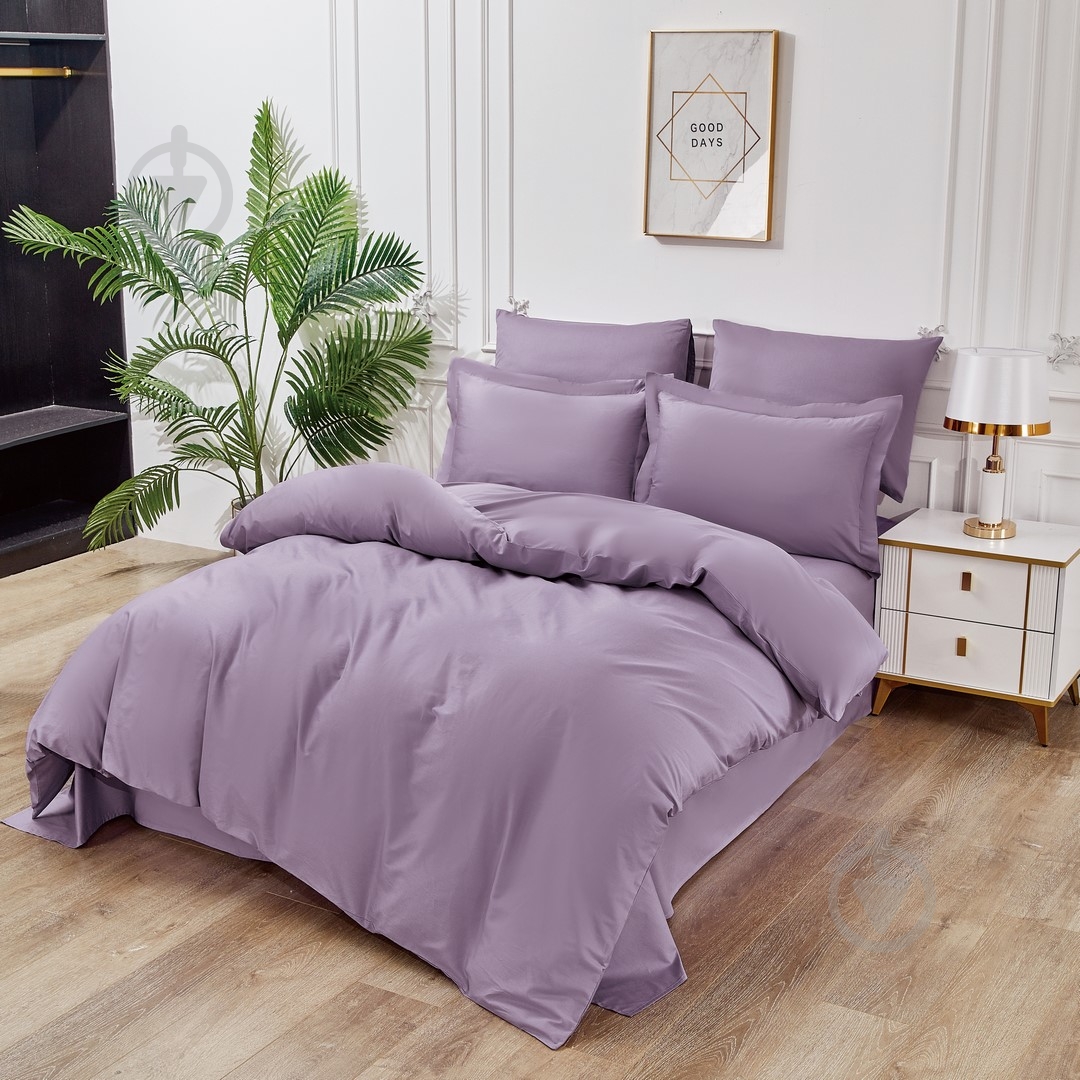 Комплект постільної білизни Elderberry євро фіолетовий Word of Dream - фото 2 Комплект постільної білизни Elderberry євро фіолетовий Word of Dream - фото 2