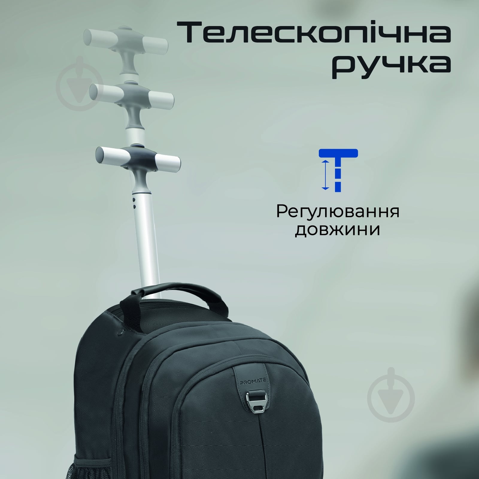 Рюкзак для ноутбука Promate 15.6" black (compact-tr) - фото 3