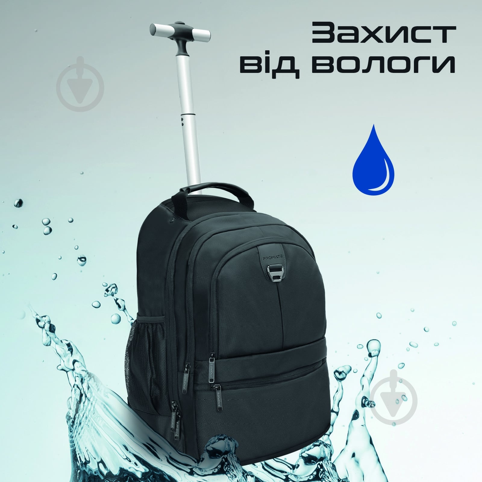 Рюкзак для ноутбука Promate 15.6" black (compact-tr) - фото 6