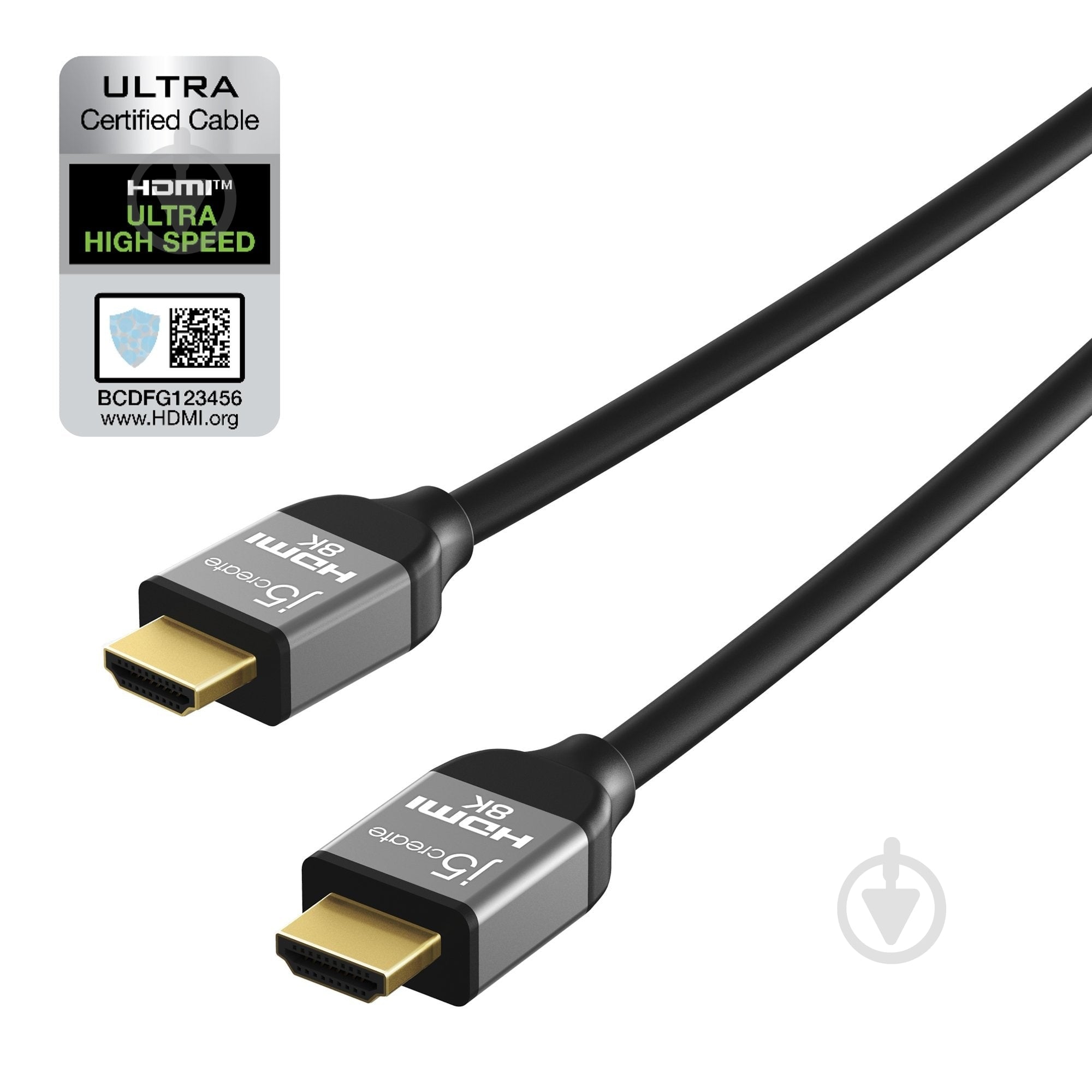Кабель J5Create HDMI V.2.1, 8К 60Гц 2 м black (JDC53-N) - фото 2