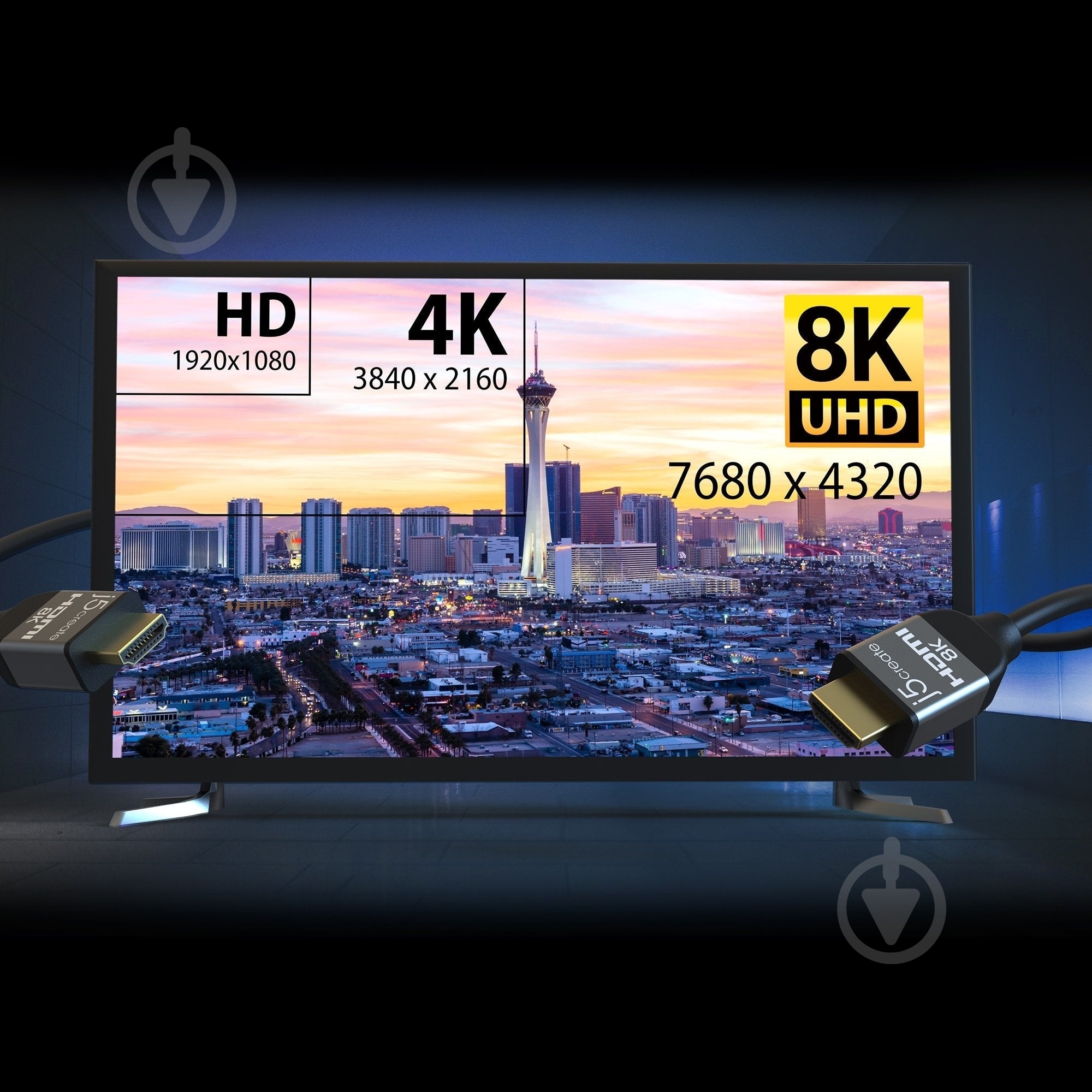 Кабель J5Create HDMI V.2.1, 8К 60Гц 2 м black (JDC53-N) - фото 4