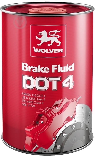 Тормозная жидкость Wolver DOT-4 1 л (24378) - фото 1