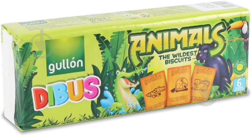 Печенье Gullon DIBUS Animals 200 г - фото 1 Печенье Gullon DIBUS Animals 200 г - фото 1