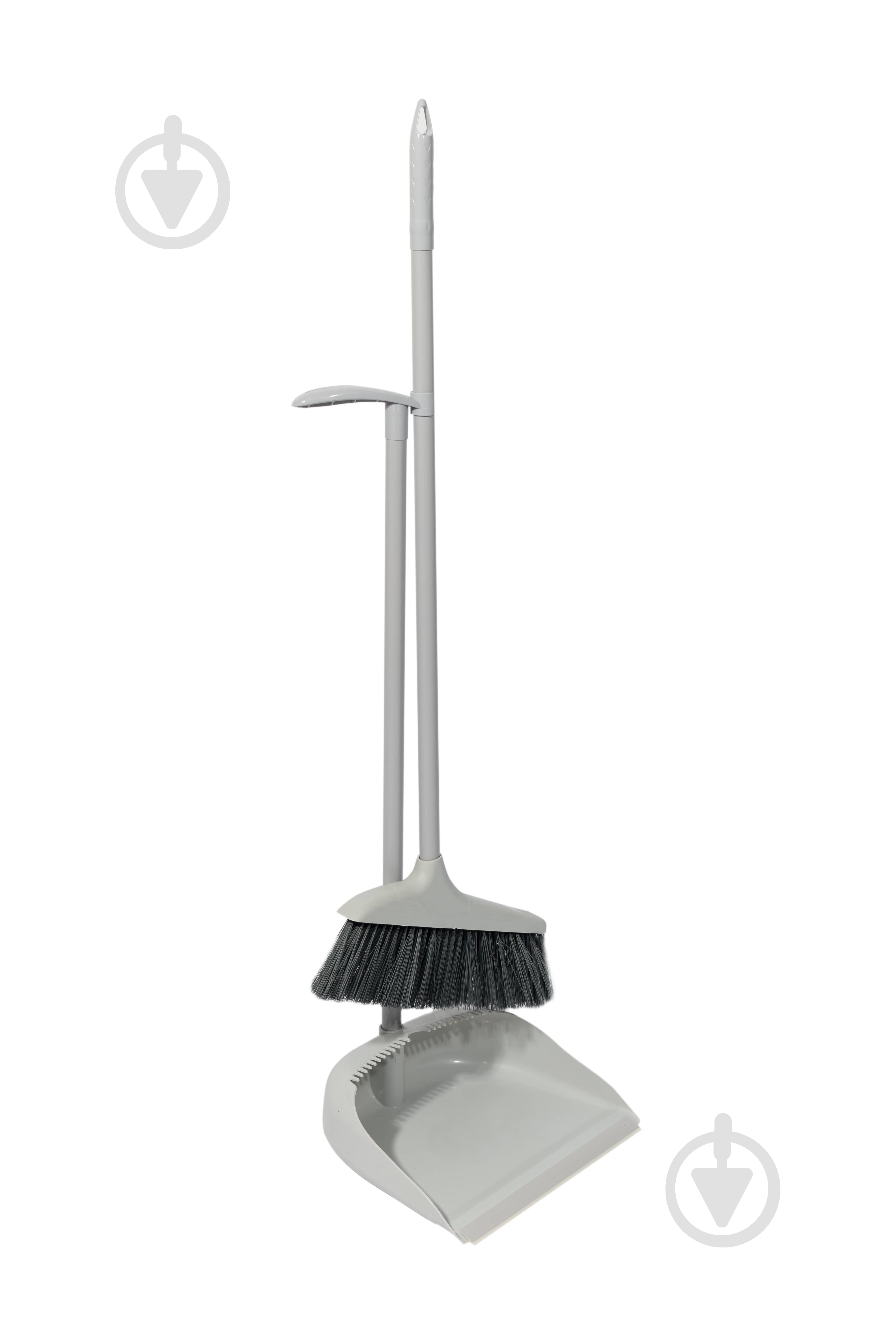 Совок зі щіткою KL-137 Kornel 70 см сірий 1704205008630 - фото 1 Совок зі щіткою KL-137 Kornel 70 см сірий 1704205008630 - фото 1