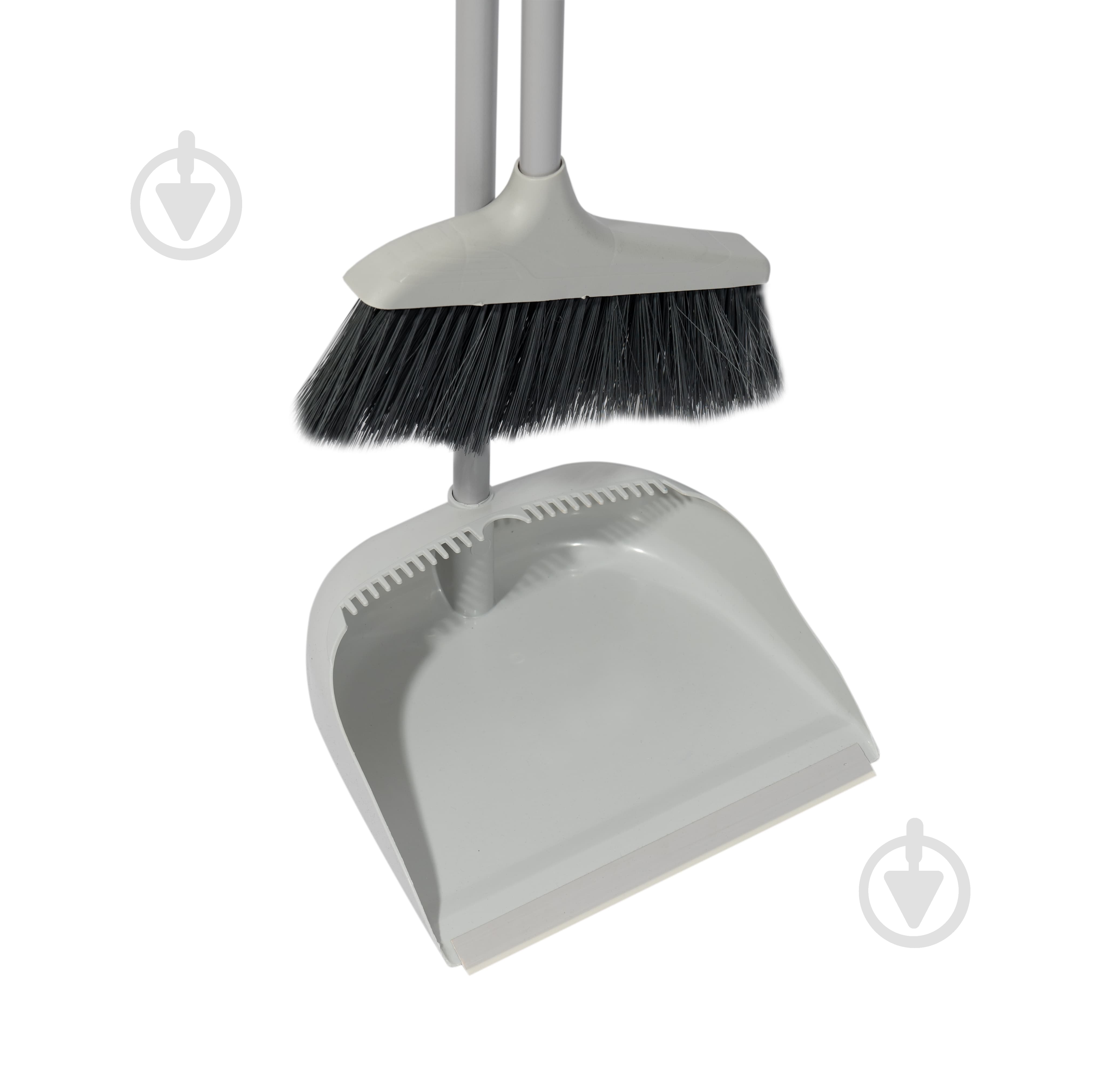 Совок зі щіткою KL-137 Kornel 70 см сірий 1704205008630 - фото 2 Совок зі щіткою KL-137 Kornel 70 см сірий 1704205008630 - фото 2