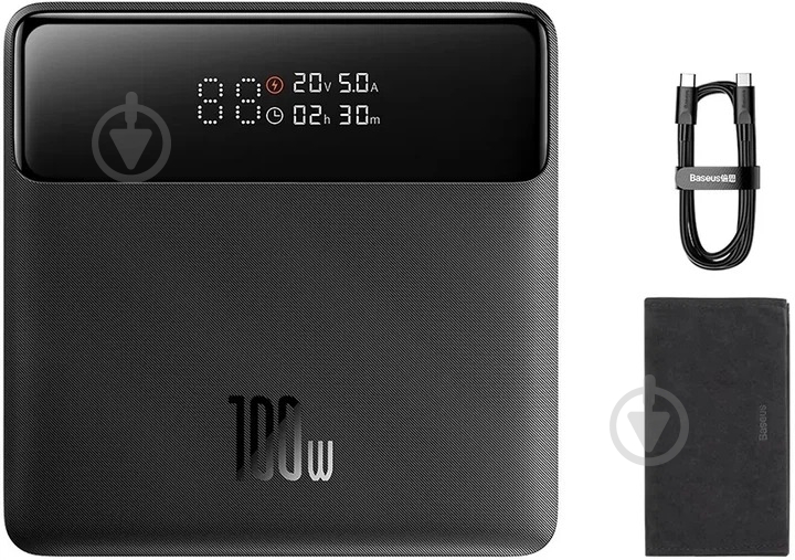 Повербанк BASEUS Blade 20000 mAh black (PPBL000301) - фото 6 Повербанк BASEUS Blade 20000 mAh black (PPBL000301) - фото 6