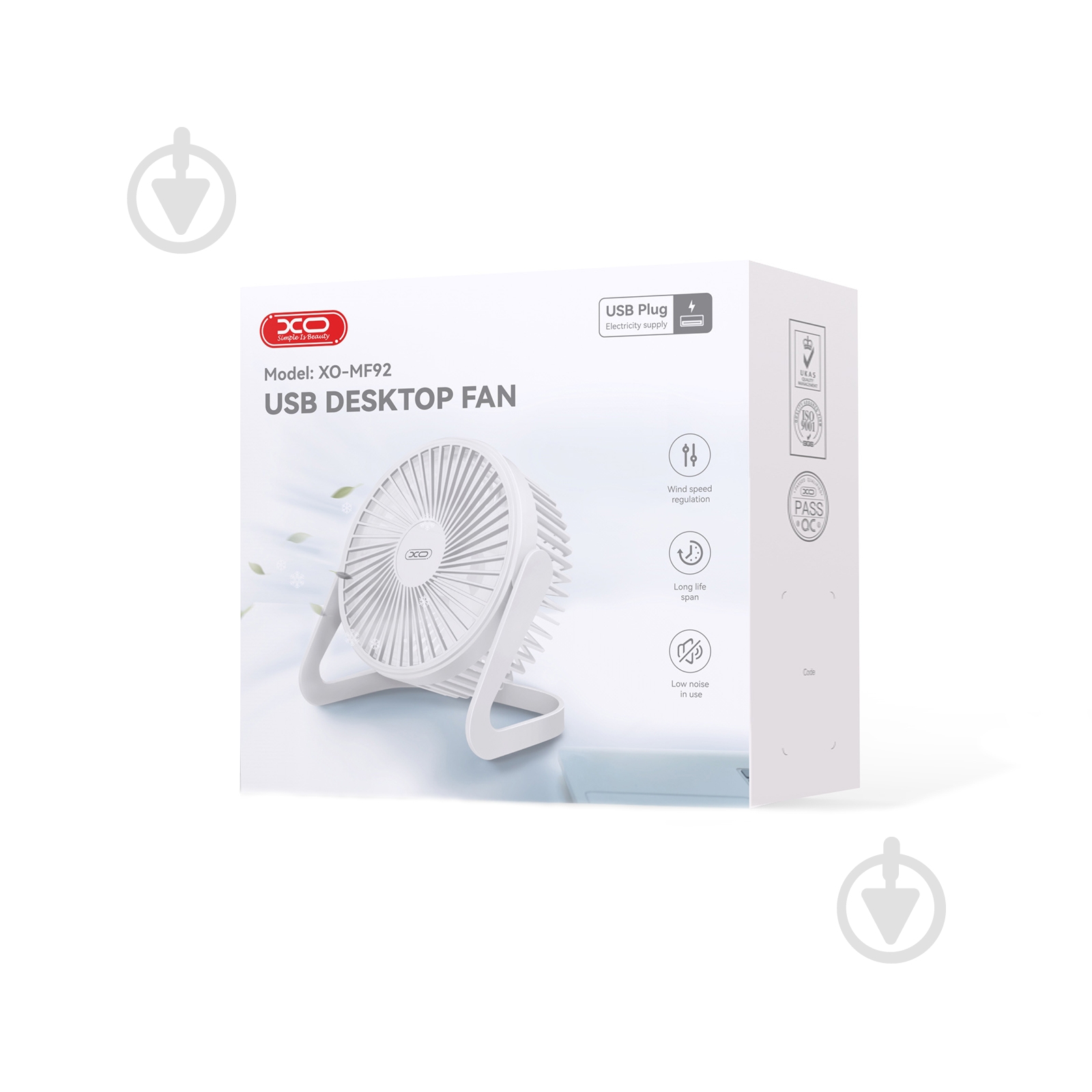 Вентилятор Xo MF92 white - фото 3