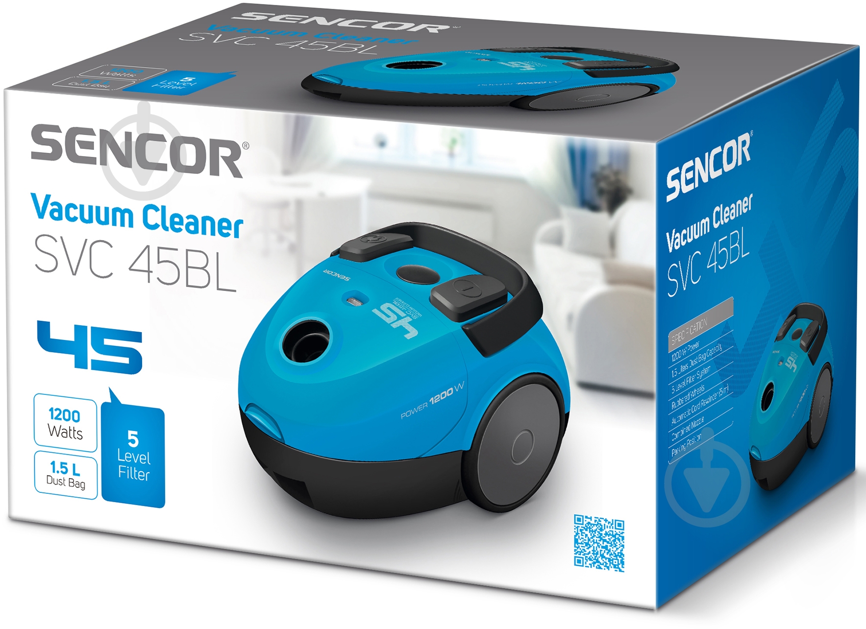 Пылесос Sencor SVC45BL - фото 13
