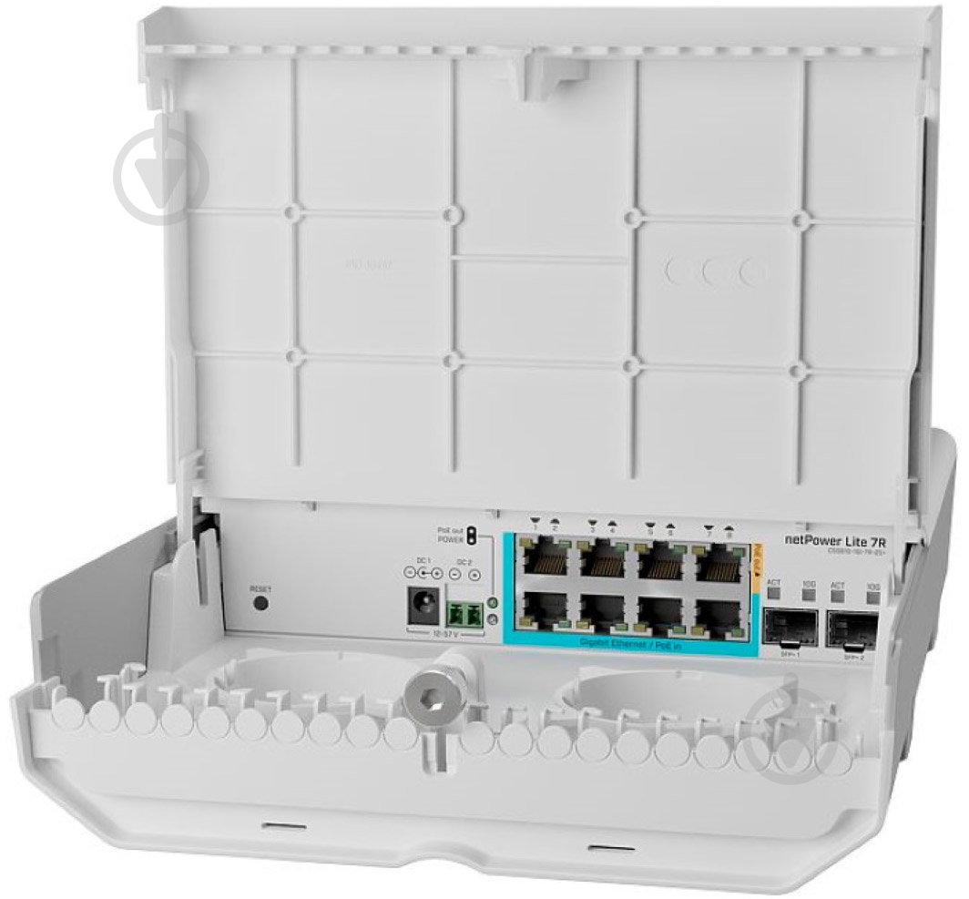 Коммутатор Mikrotik Cloud Smart Switch netPower Lite 7R CSS610-1GI-7R-2S+OUT - фото 1 Коммутатор Mikrotik Cloud Smart Switch netPower Lite 7R CSS610-1GI-7R-2S+OUT - фото 1
