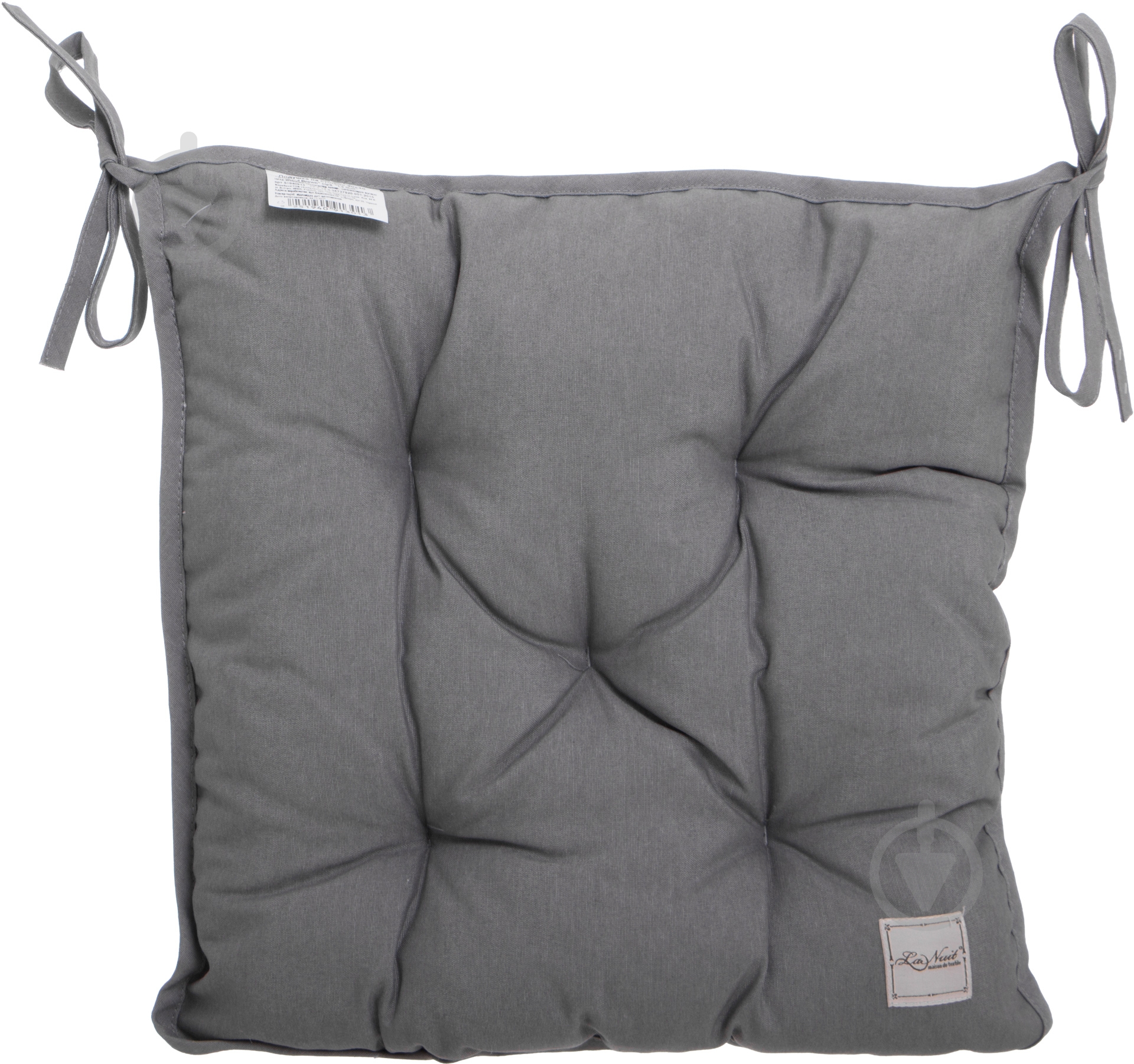 Подушка на стілець Scotland Brown 40x40 см сіра La Nuit - фото 2