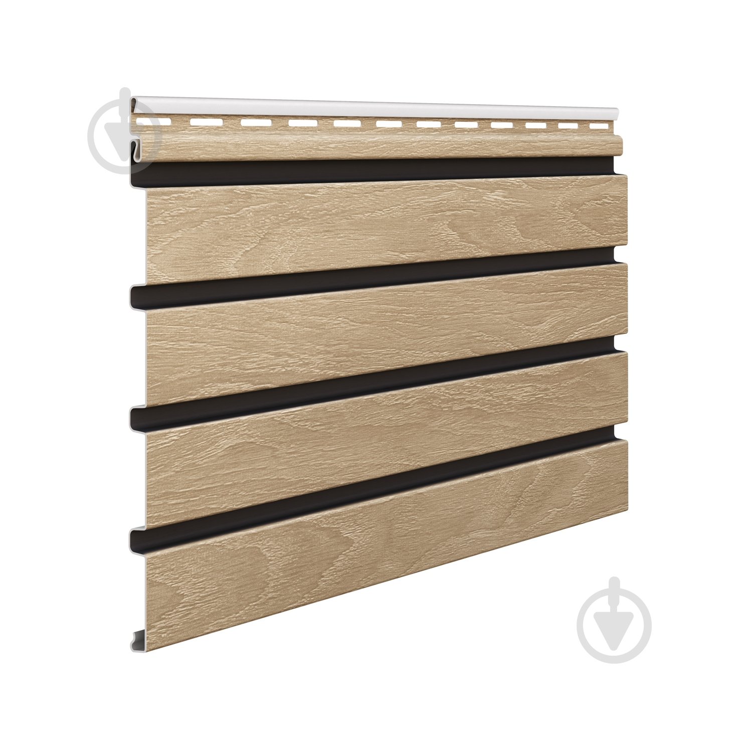 Сайдинг Vilo™ 2,95x0,25 м 0,7375 кв.м дуб V-Black SVP-06 - фото 1