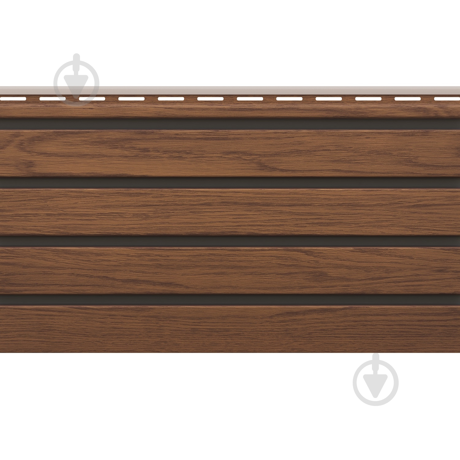 Сайдинг Vilo™ 2,95x0,25 м 0,7375 кв.м горіх V-Black SVP-06 - фото 2