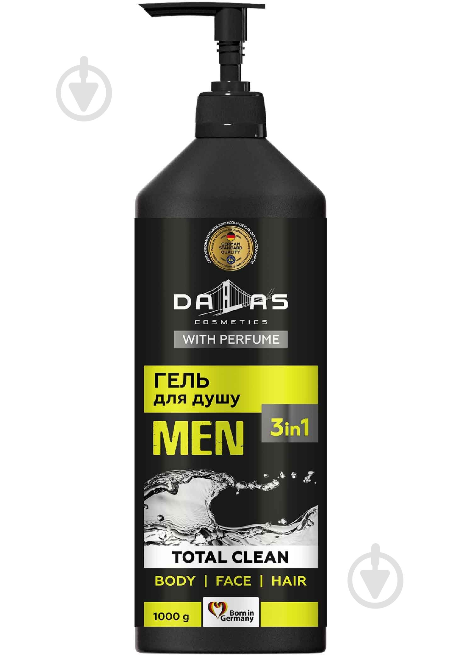 Гель для душа Dalas 3в1 Total clean 1000 мл - фото 1
