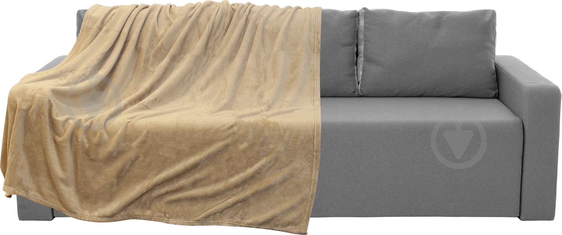 Плед 200x160 см бежевый Underprice - фото 1