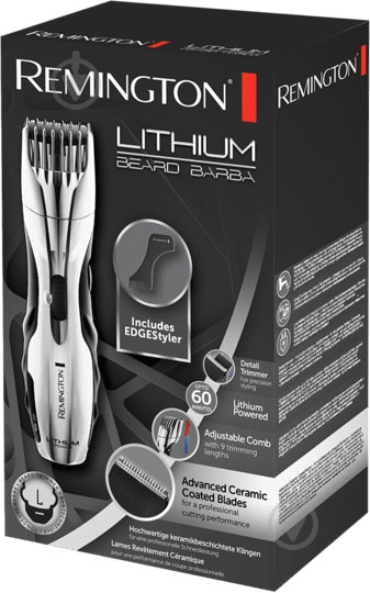 Тример для бороди та вусів Remington MB350LC Lithium Beard Barba - фото 6 Тример для бороди та вусів Remington MB350LC Lithium Beard Barba - фото 6