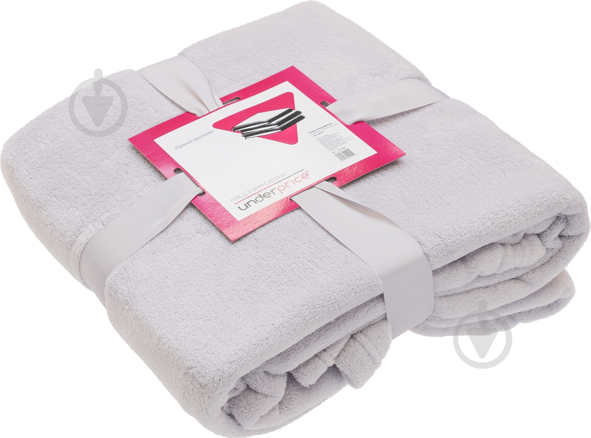 Плед Гортензия 220x200 см серый Underprice - фото 3