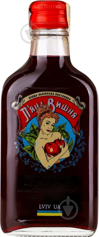 Ликер П'яна Вишня 0,2 л - фото 2