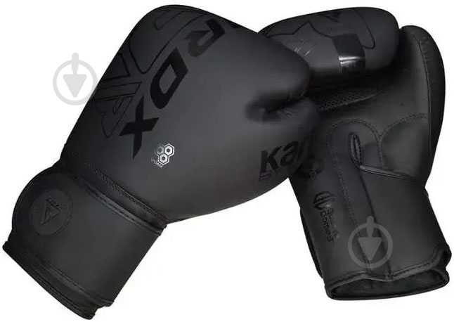 Боксерские перчатки RDX BGR-F6MB р. 16 черный - фото 4